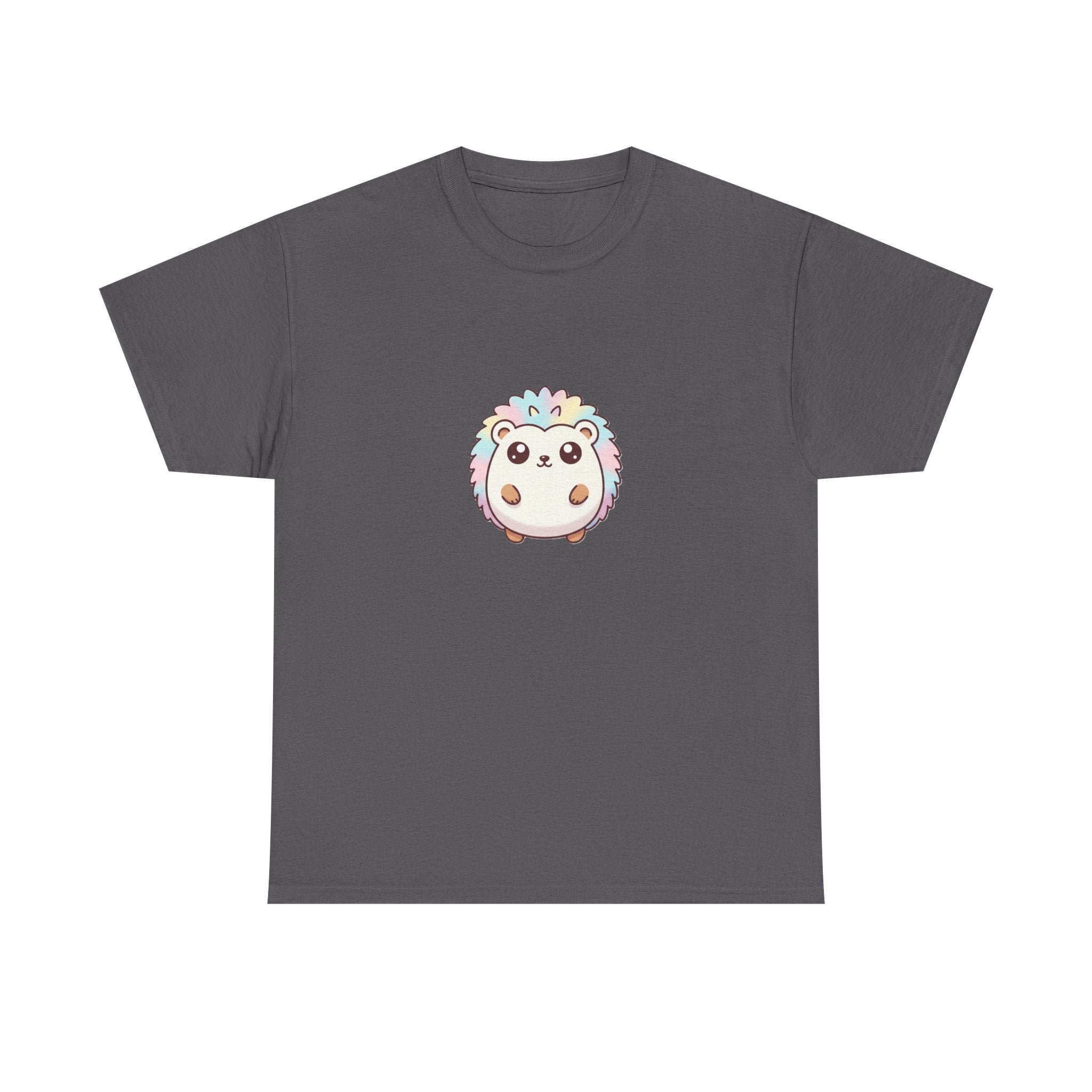 Cute Rainbow Hedgehog T-Shirt — Kawaii Animal Graphic Tee - Adult