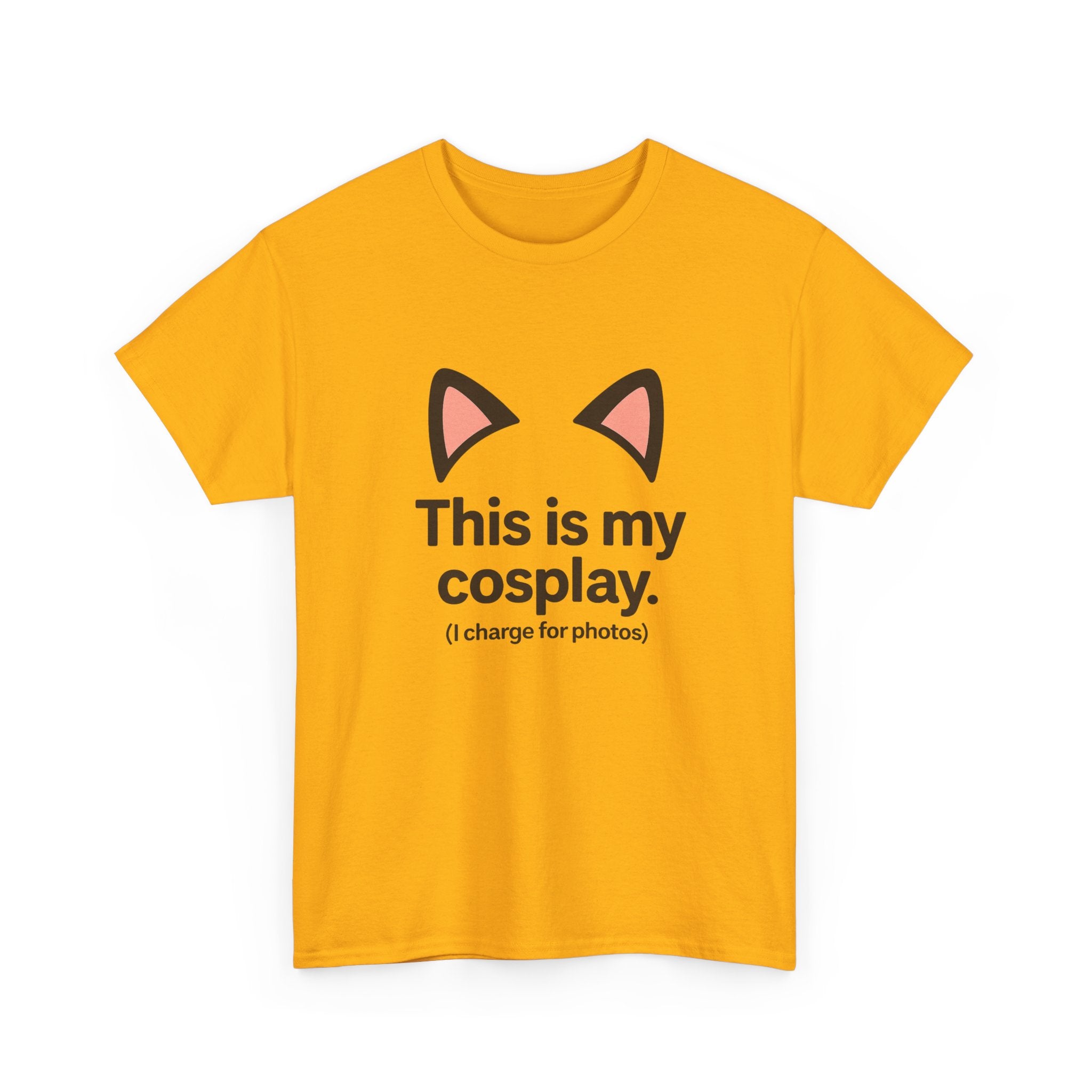 This Is My Cosplay T-Shirt — Cute Cat Ears Graphic Tee (I charge for photos) - Adult