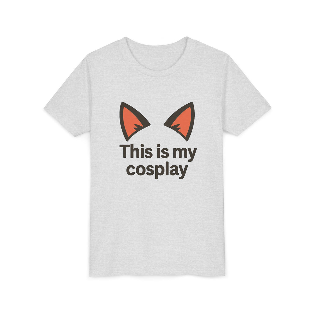 Youth Tee — "This Is My Cosplay" Fox Ear Costume Shirt