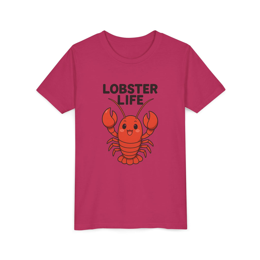 Youth Tee — Cute "Lobster Life" Kids T-Shirt (Summer Beach Shirt)