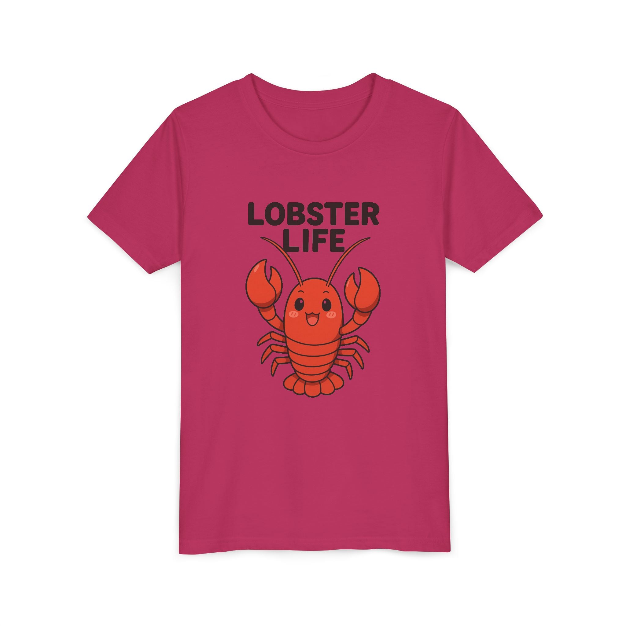 Youth Tee — Cute "Lobster Life" Kids T-Shirt (Summer Beach Shirt)