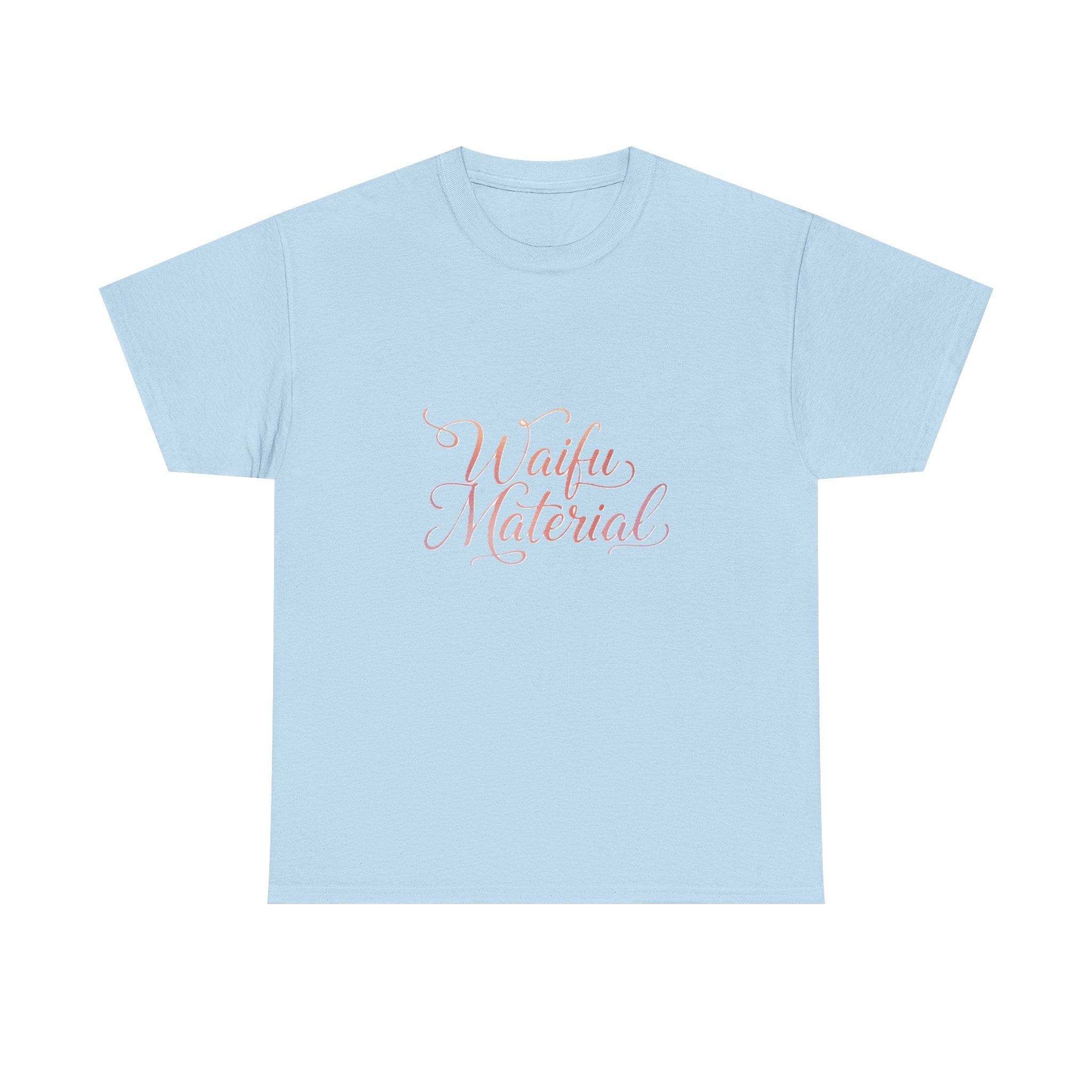Waifu Material T-Shirt — Cute Pastel Script Anime Fan Tee - Adult