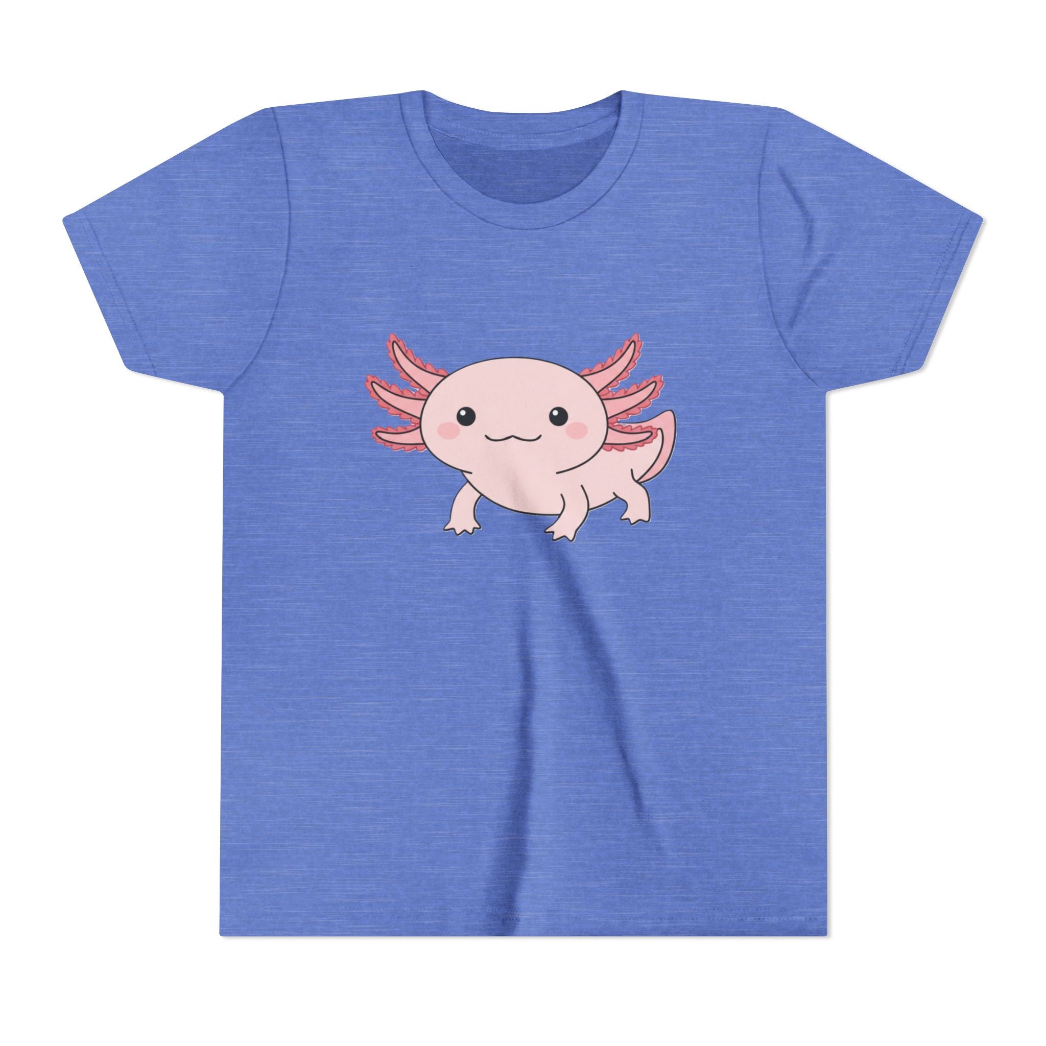 Axolotl Kids Tee – Cute Pink Axolotl Youth Short Sleeve Shirt