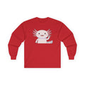 Cute Axolotl Long Sleeve Tee – Pastel Kawaii Salamander Shirt - Adult