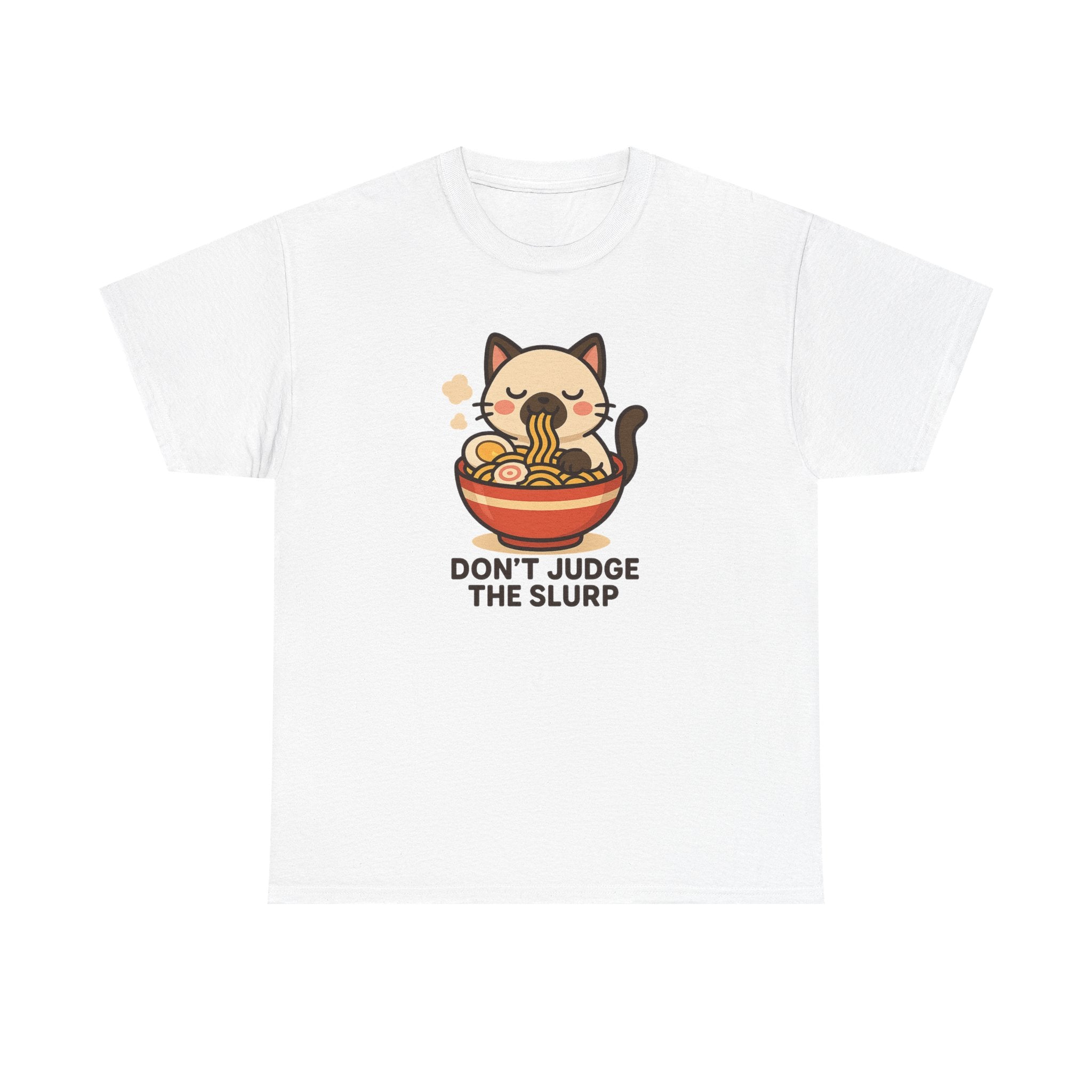 Don’t Judge The Slurp Cat Ramen Tee - Adult