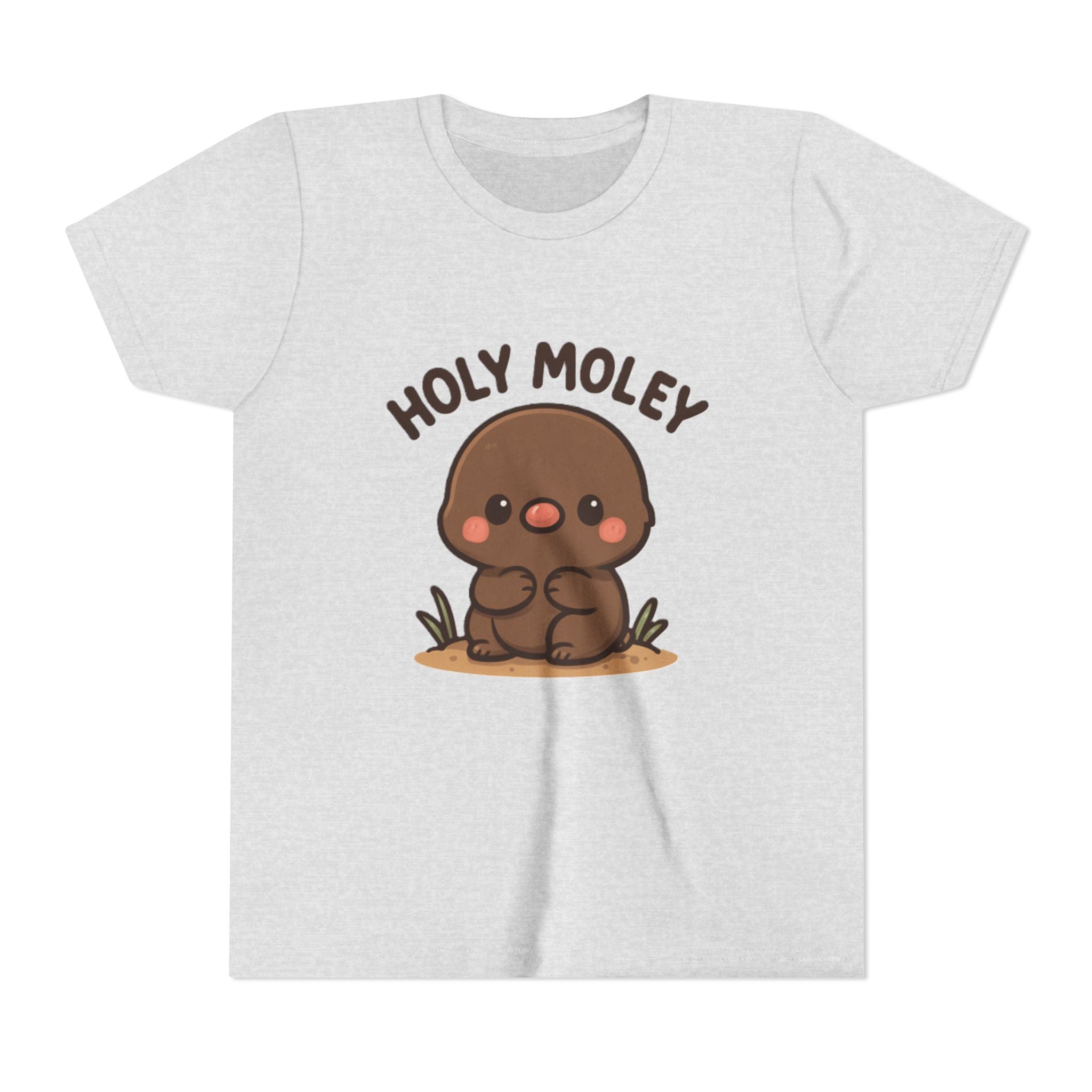 Holy Moley Kids Tee — Cute Cartoon Mole Youth Short Sleeve Shirt