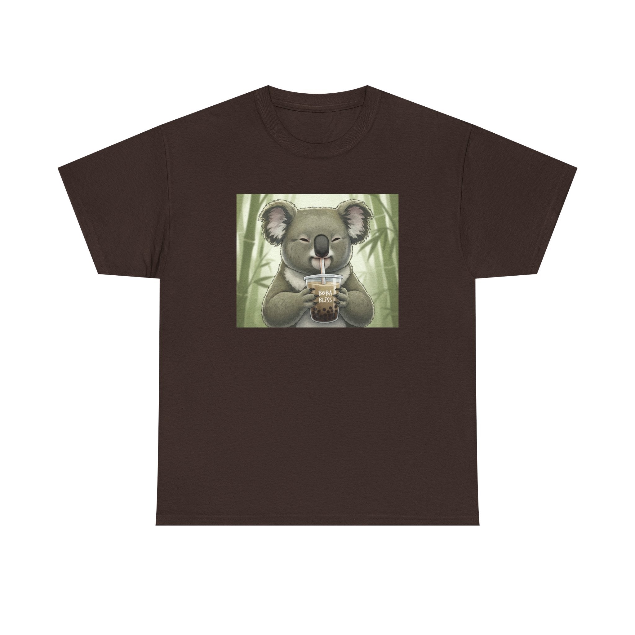 Koala Bubble Tea T‑Shirt — Cute Koala Drinking Boba Graphic Tee - Adult