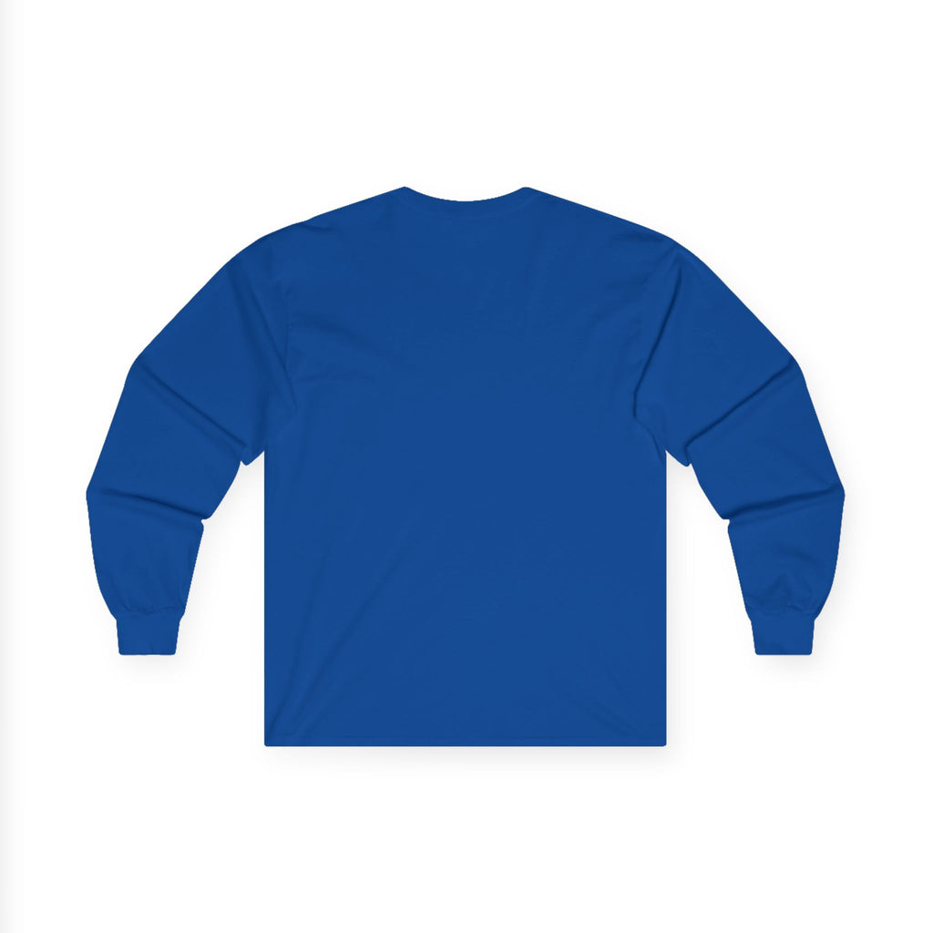 Clueless Otaku Guy Long Sleeve Tee — Minimalist Window Portrait Graphic - Adult