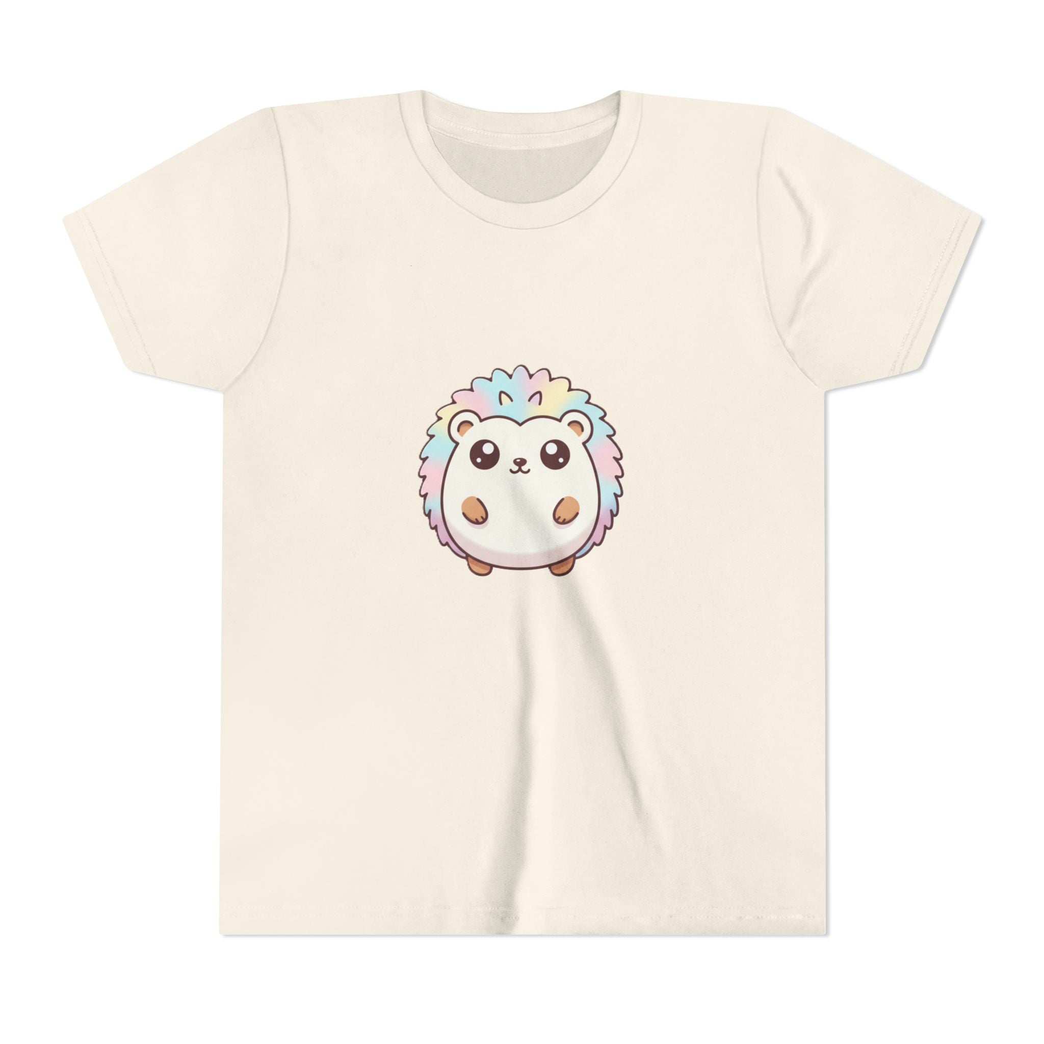 Kids Rainbow Hedgehog T‑Shirt — Cute Pastel Animal Youth Tee
