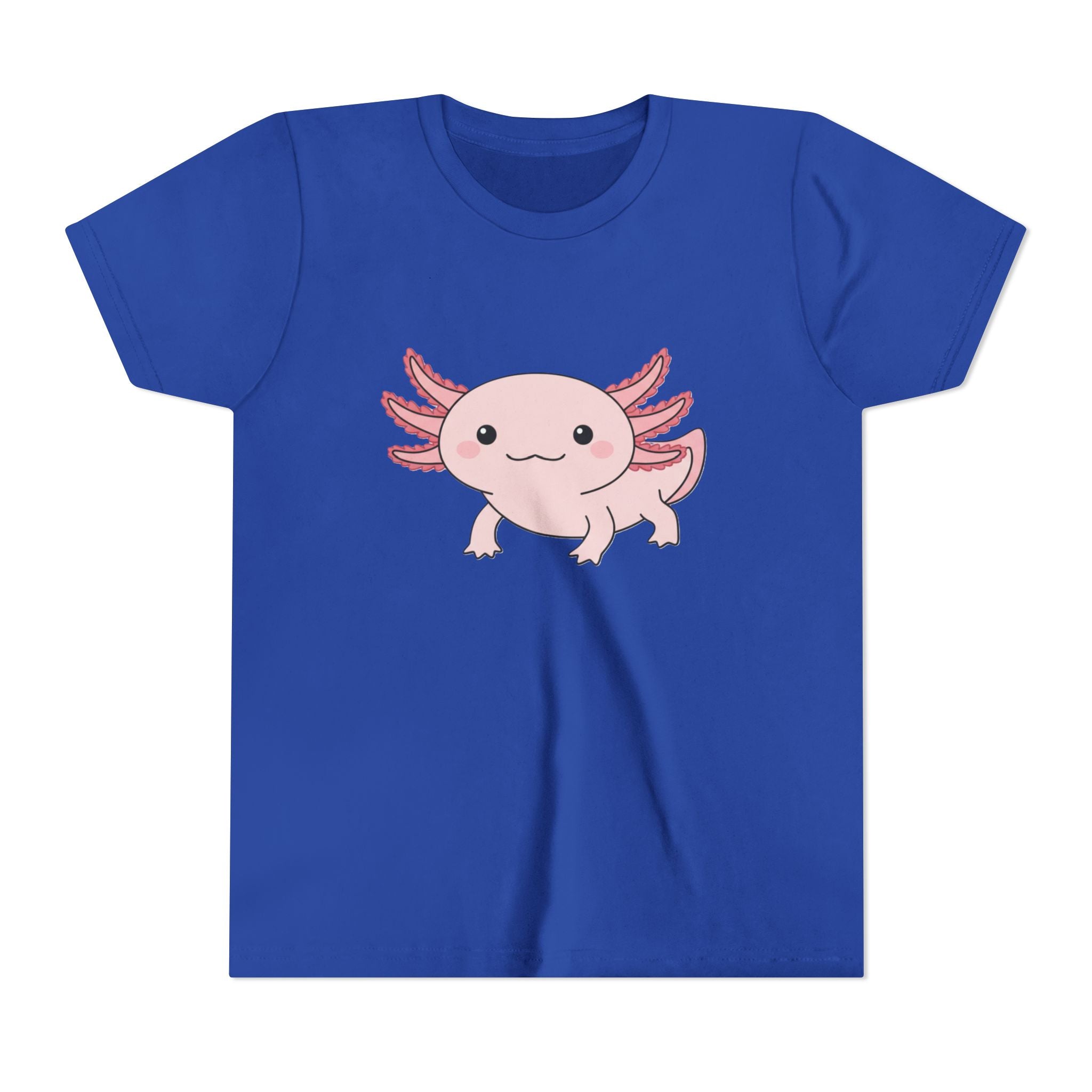Axolotl Kids Tee – Cute Pink Axolotl Youth Short Sleeve Shirt