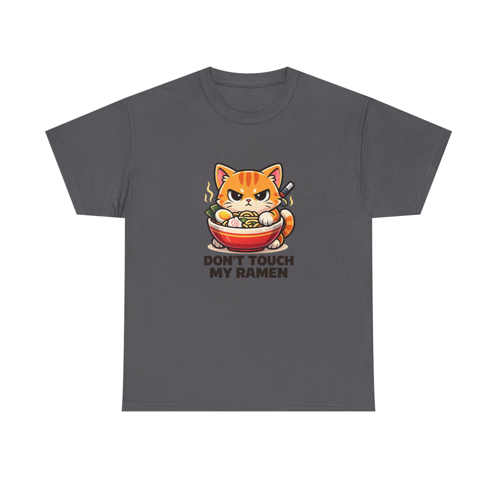 Don't Touch My Ramen T-Shirt — Cute Cat in Ramen Bowl Graphic Tee - Adult