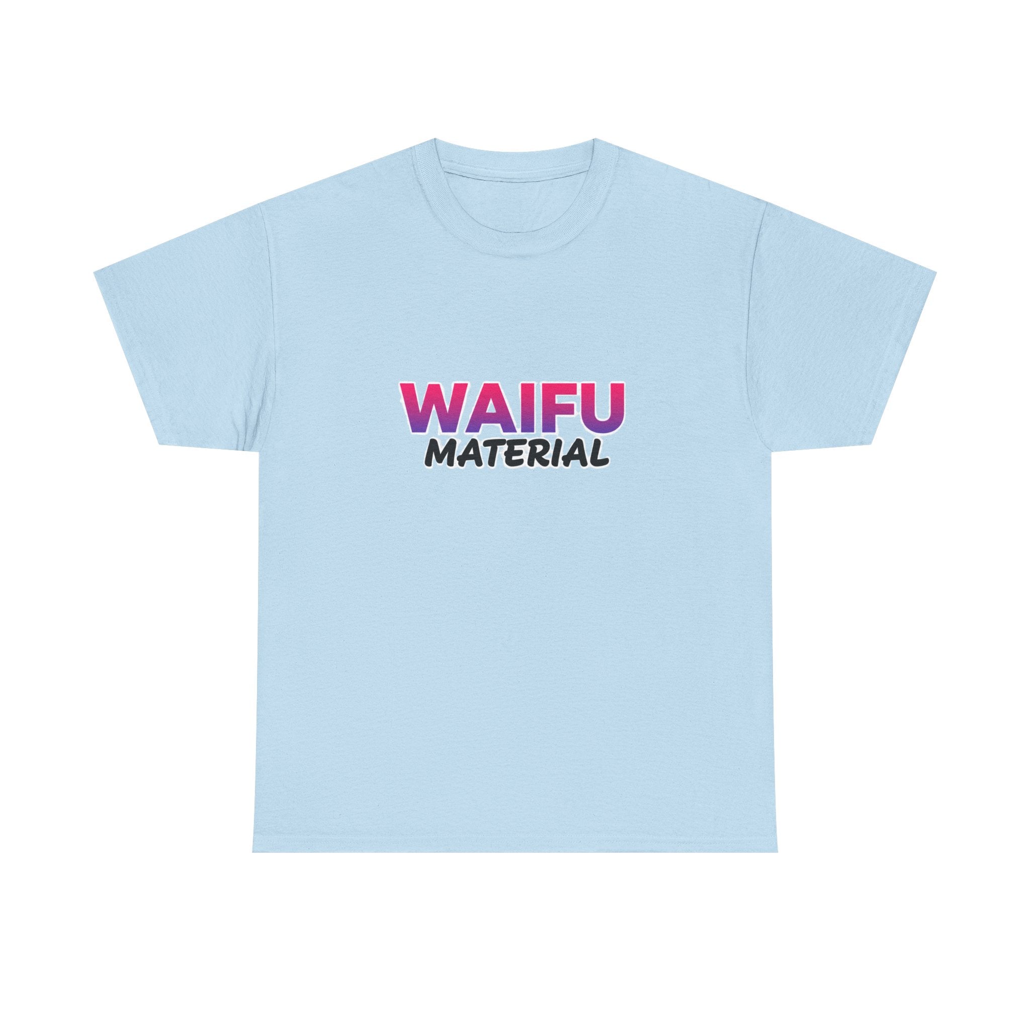 Waifu Material T-Shirt — Cute Anime Text Tee for Otaku Fans - Adult