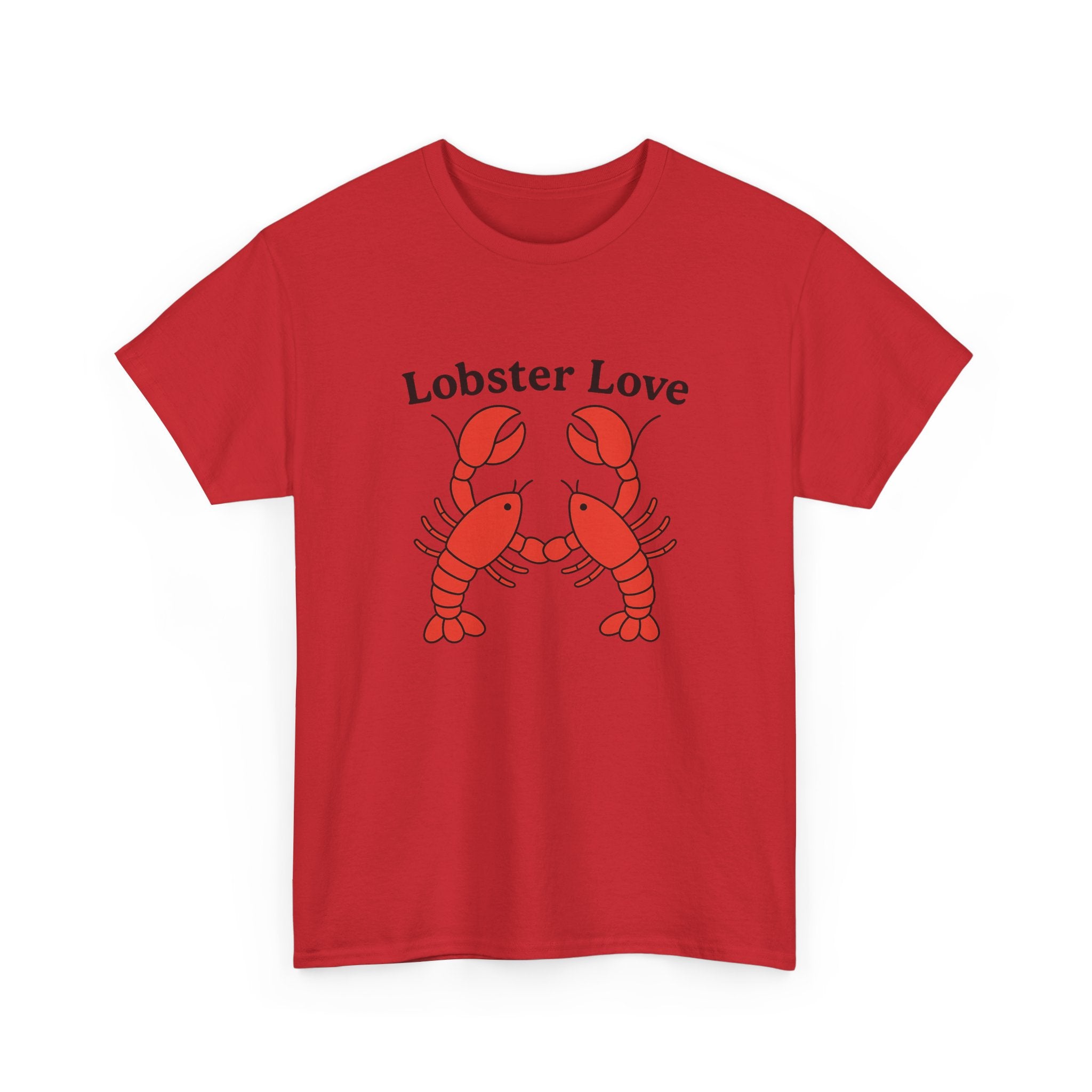 Lobster Love T‑Shirt — Cute Lobster Couple Graphic Tee - Adult
