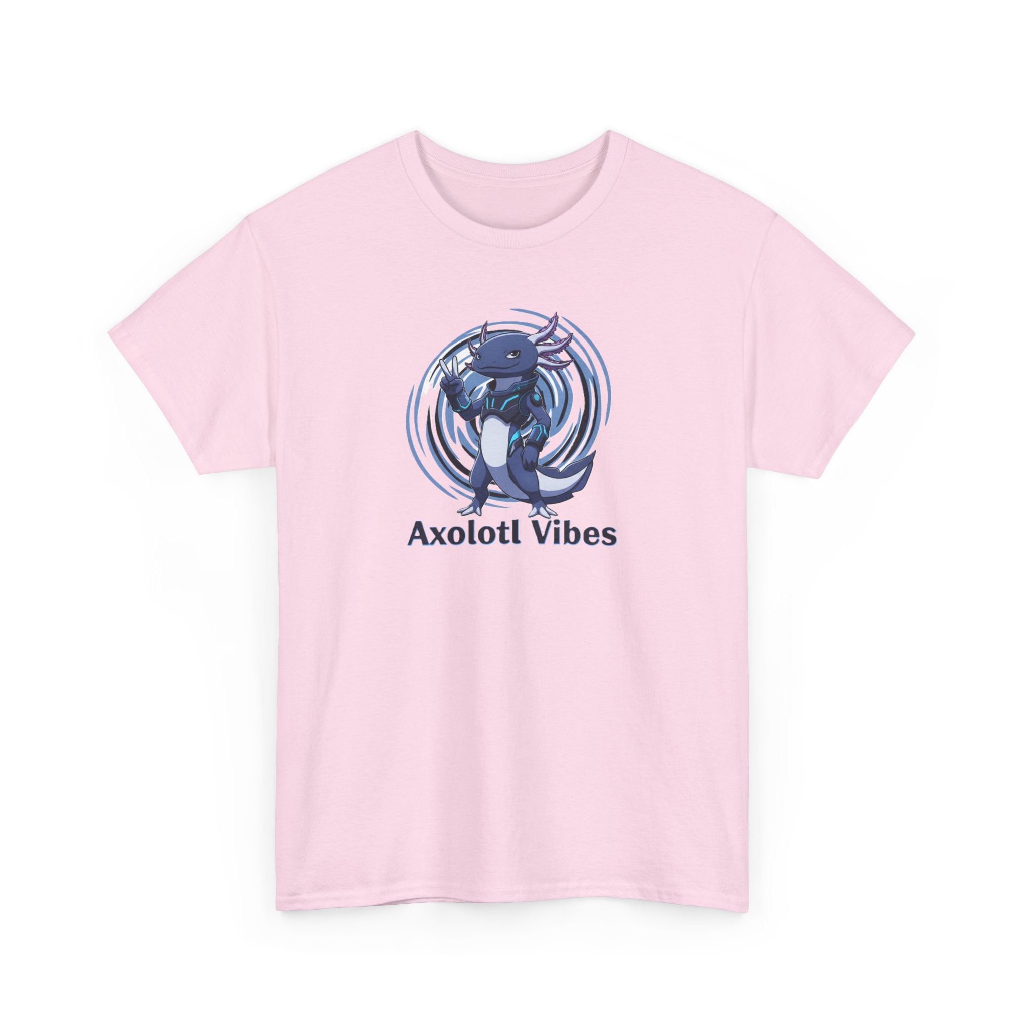 Axolotl Vibes T-Shirt — Cool Blue Axolotl Graphic Tee - Adult