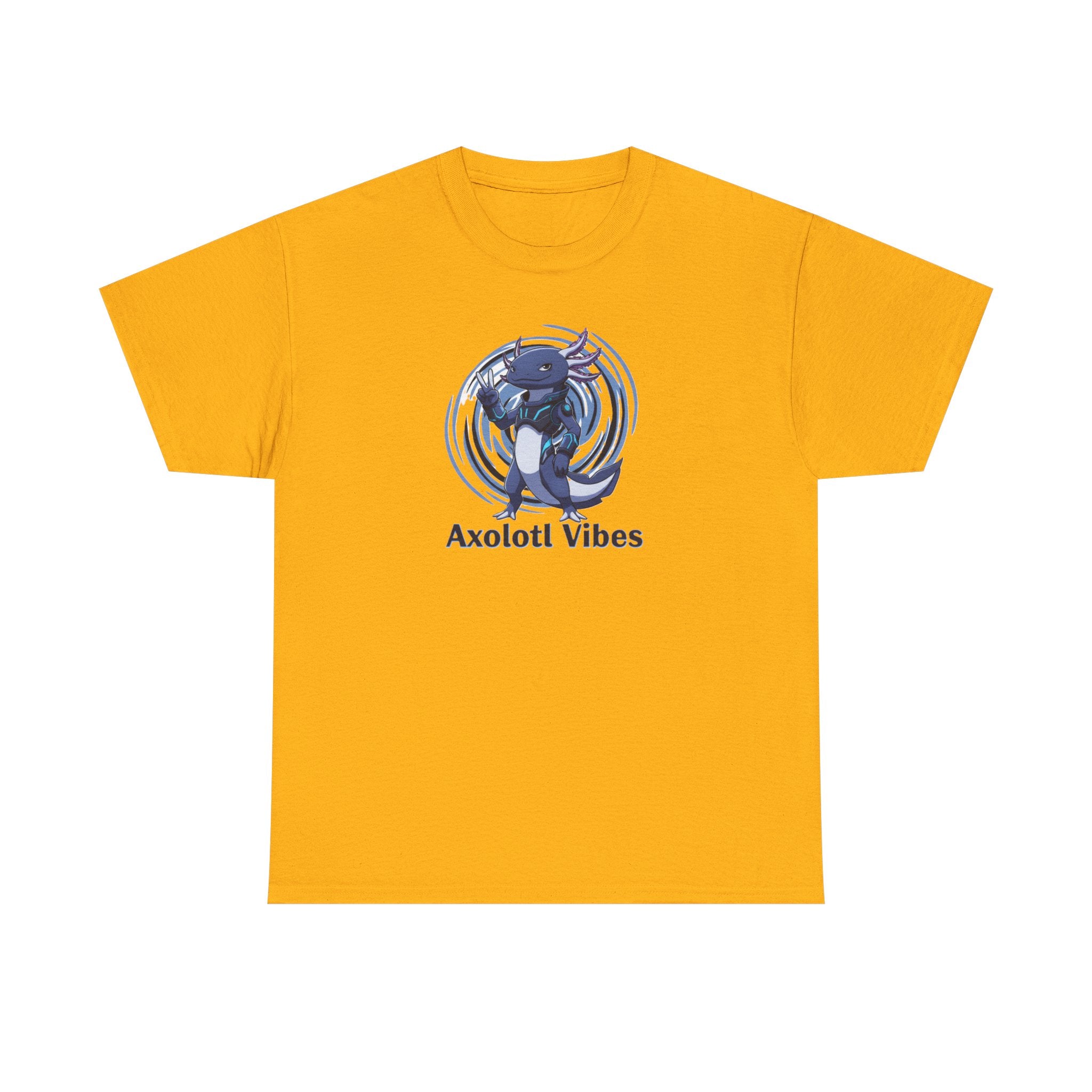 Axolotl Vibes T-Shirt — Cool Blue Axolotl Graphic Tee - Adult