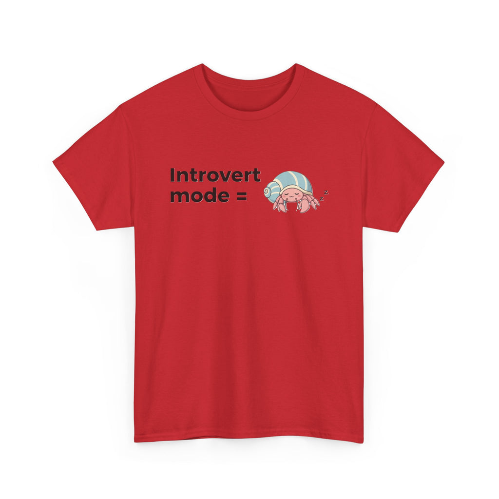 Introvert Mode Graphic Tee — Cute Anime Girl "Introvert mode" T-Shirt - Adult