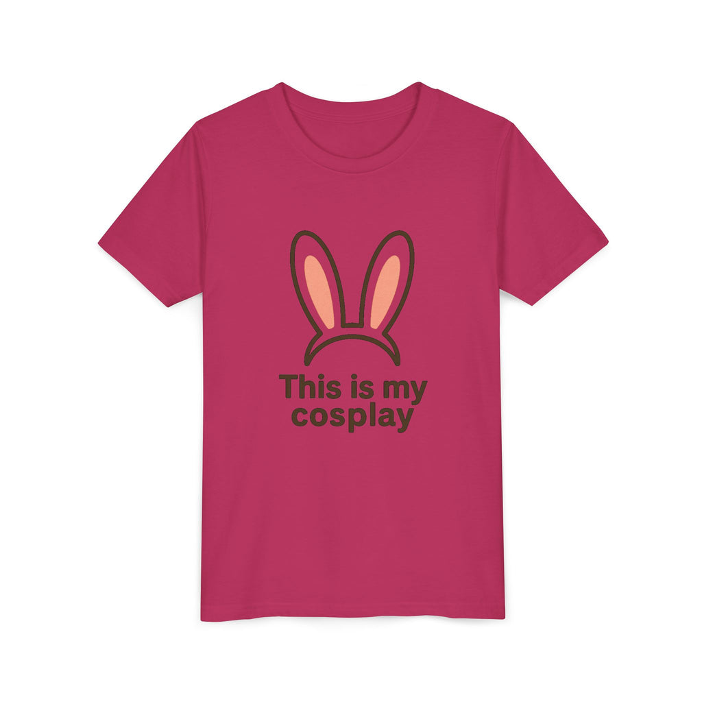 Youth Tee — "This is my cosplay" Bunny Ears Kids T‑Shirt