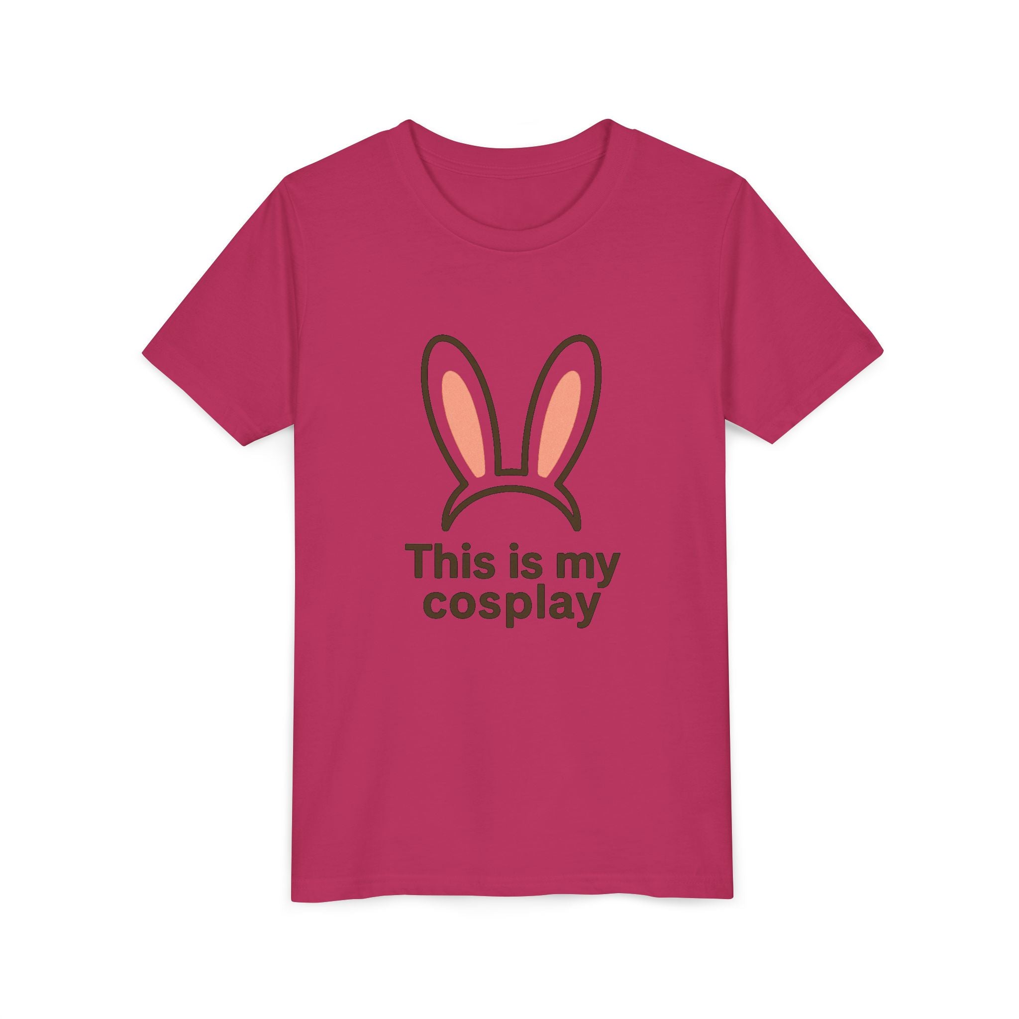 Youth Tee — "This is my cosplay" Bunny Ears Kids T‑Shirt