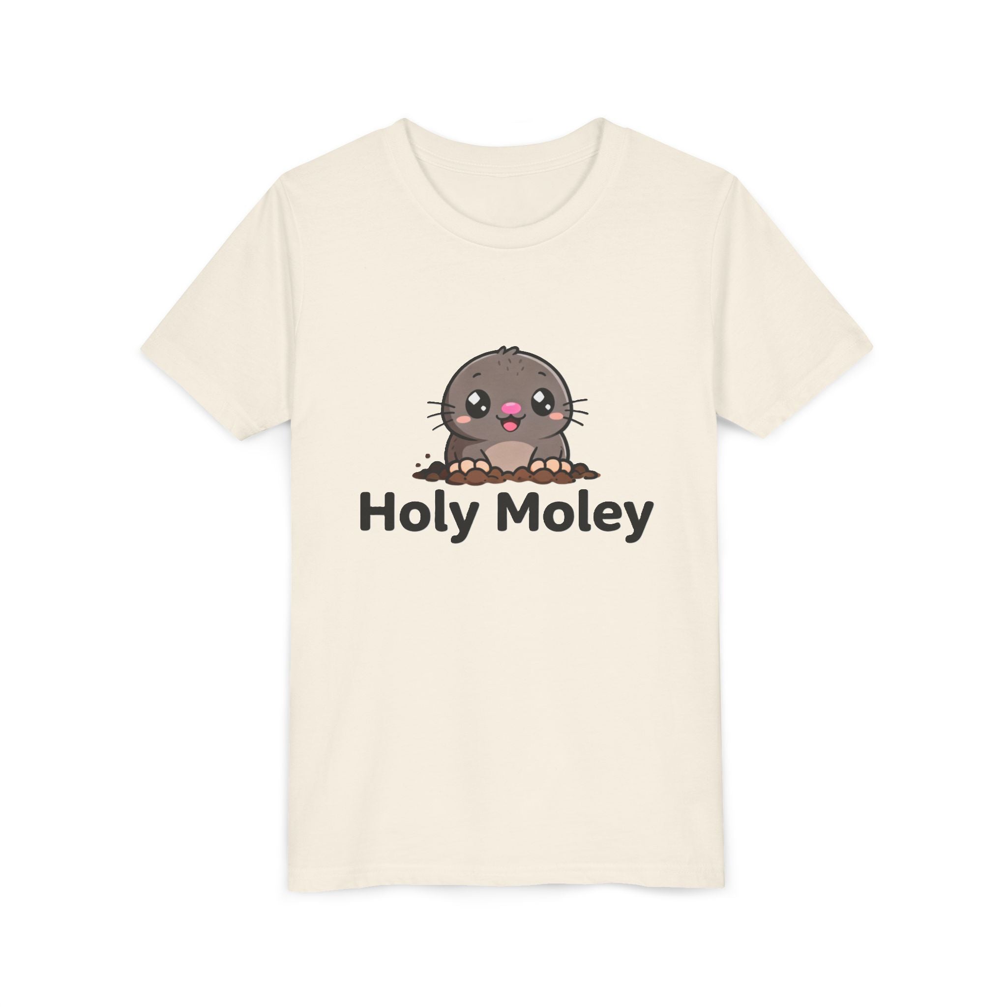 Youth Tee — Cute 'Holy Moley' Mole Kids T‑Shirt (Playful Animal Pun)