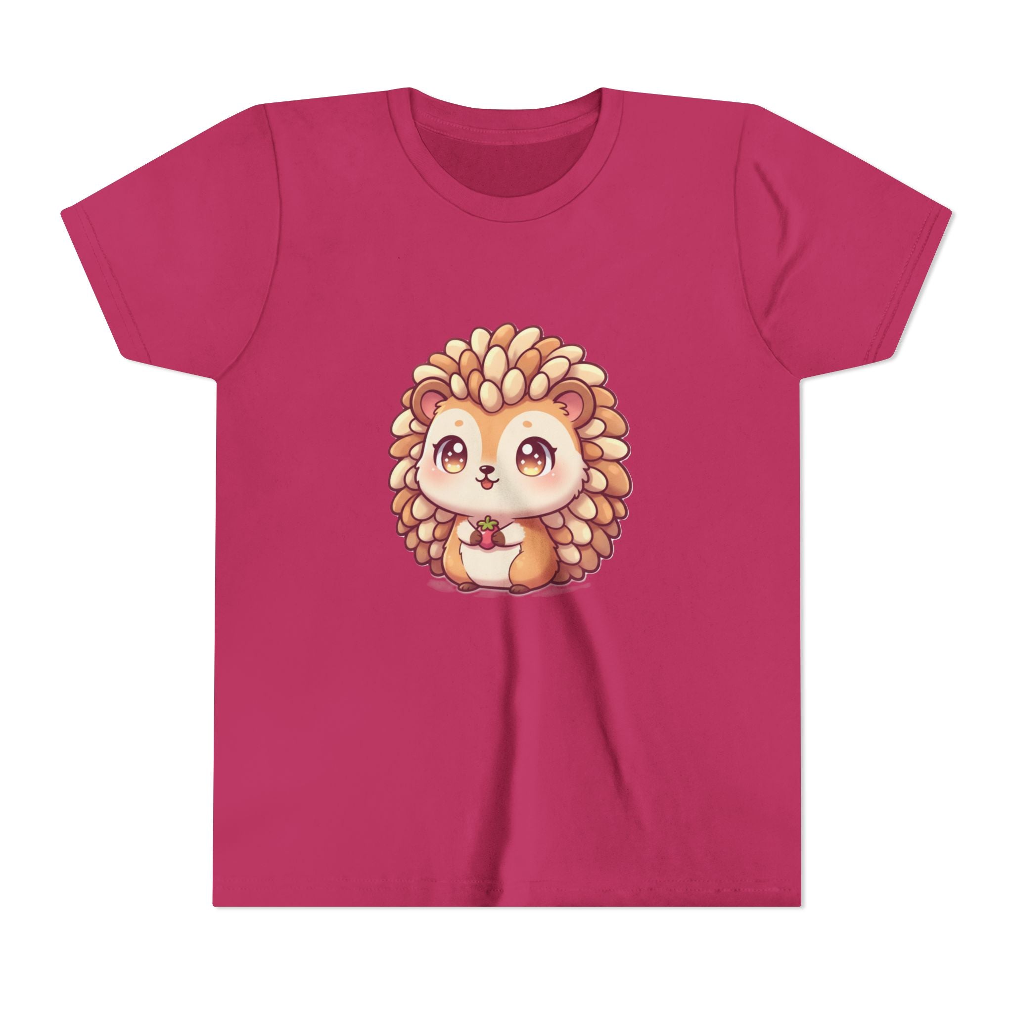 Cute Hedgehog Youth Tee — Adorable Cartoon Woodland Animal Kids Shirt