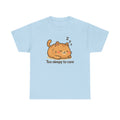 Too Sleepy to Care Cat T-Shirt - Adult