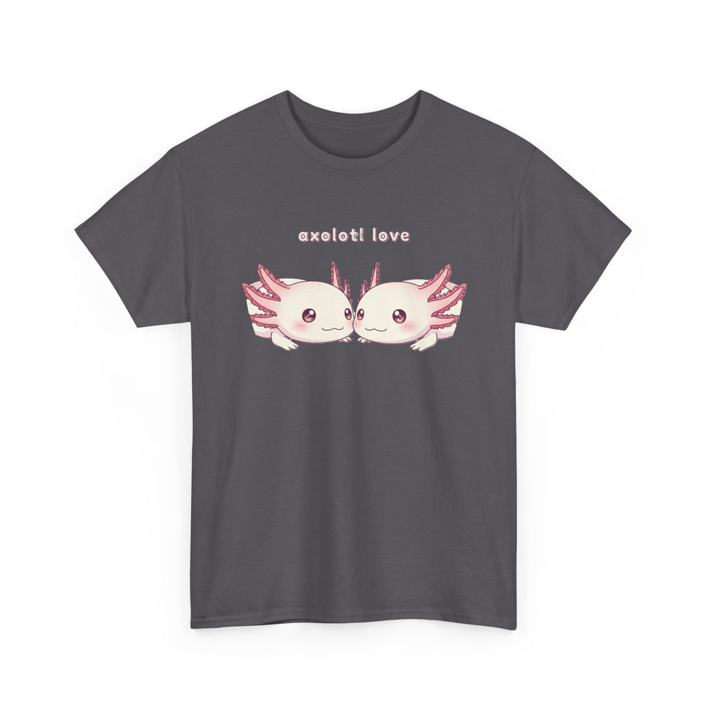 Axolotl Love T-Shirt — Cute Kissing Axolotls Graphic Tee - Adult