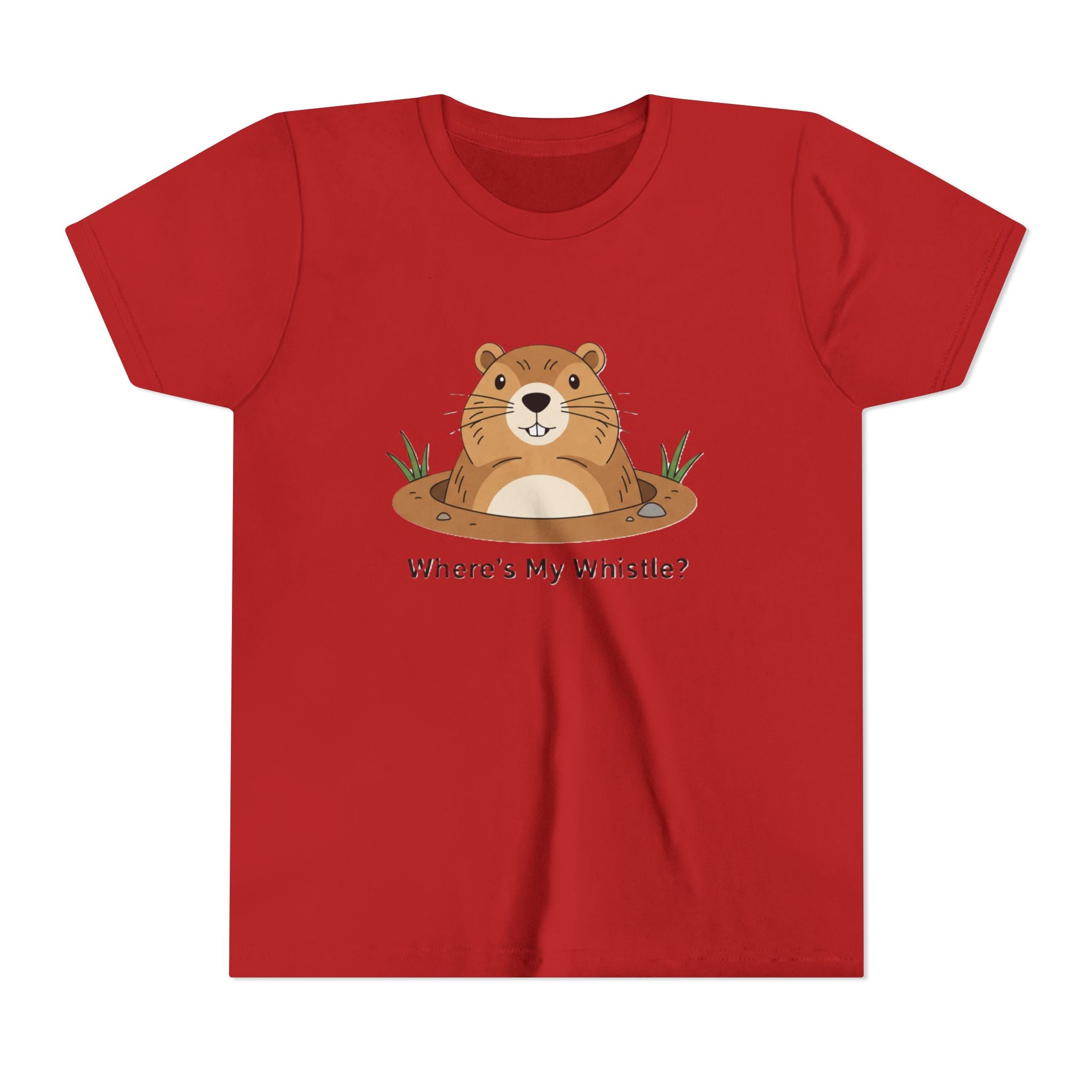 Groundhog Day Kid’s Tee — "Where's My Whistle?" Groundhog Graphic Youth T-Shirt