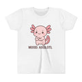 Youth Tee - "Mood: Axolotl" Cute Pink Axolotl Kids T-Shirt