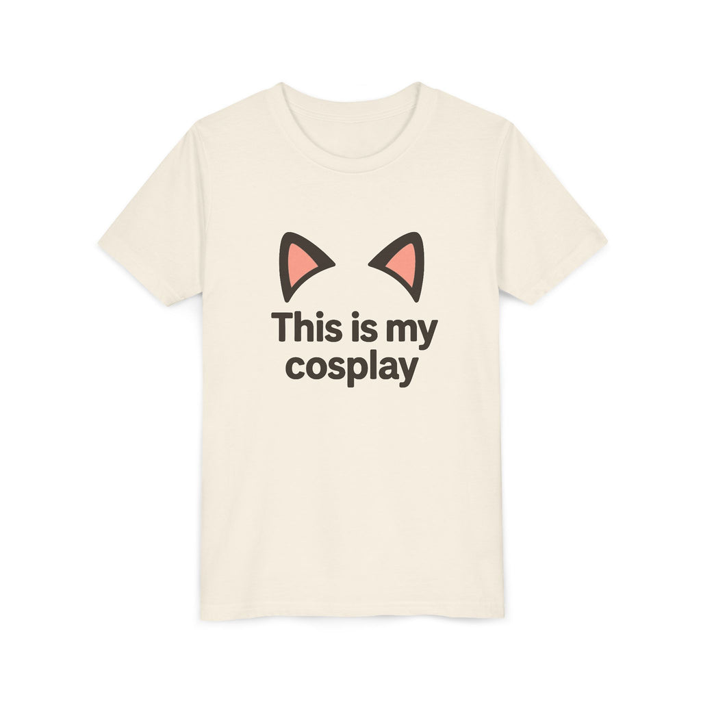 Youth Tee — "This Is My Cosplay" Cat Ear Graphic