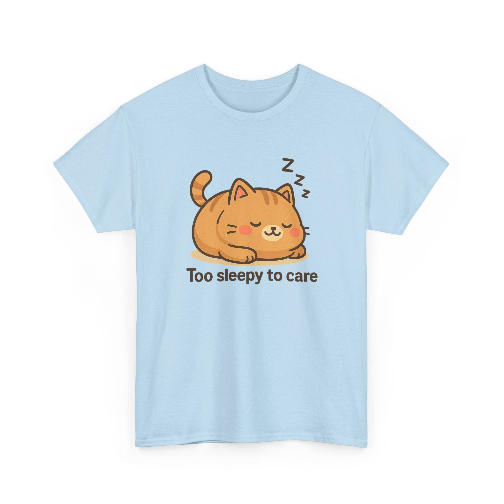 Too Sleepy to Care Cat T-Shirt - Adult
