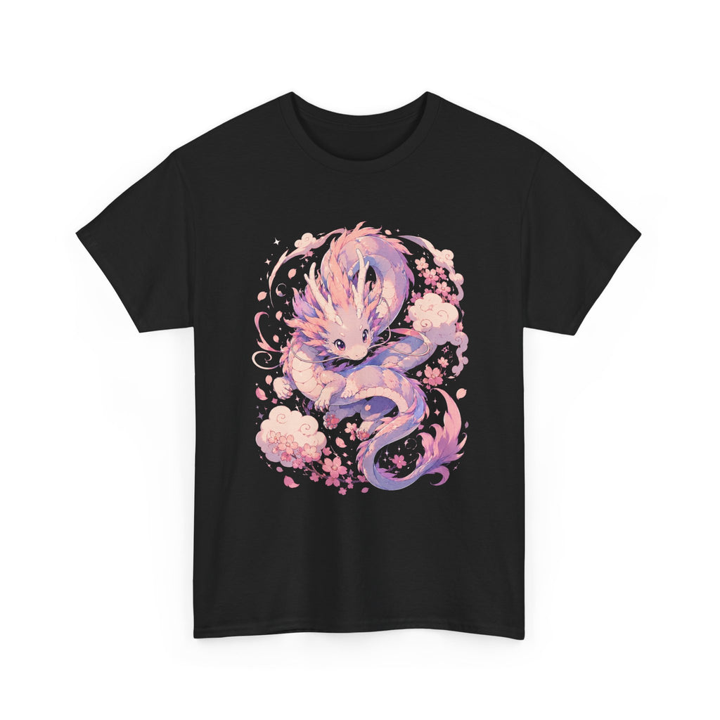 Dragon Fox Tee — Pastel Mythical Creature Graphic Shirt - Adult