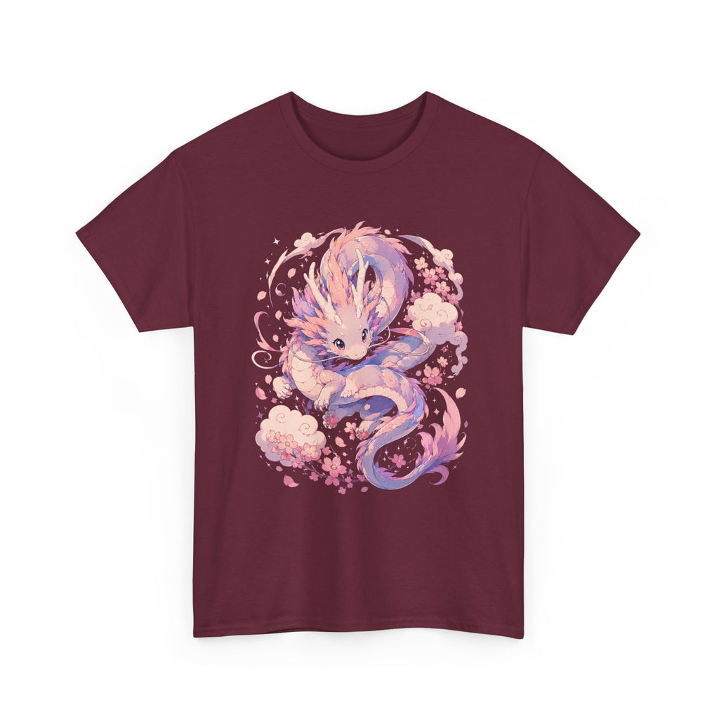 Dragon Fox Tee — Pastel Mythical Creature Graphic Shirt - Adult