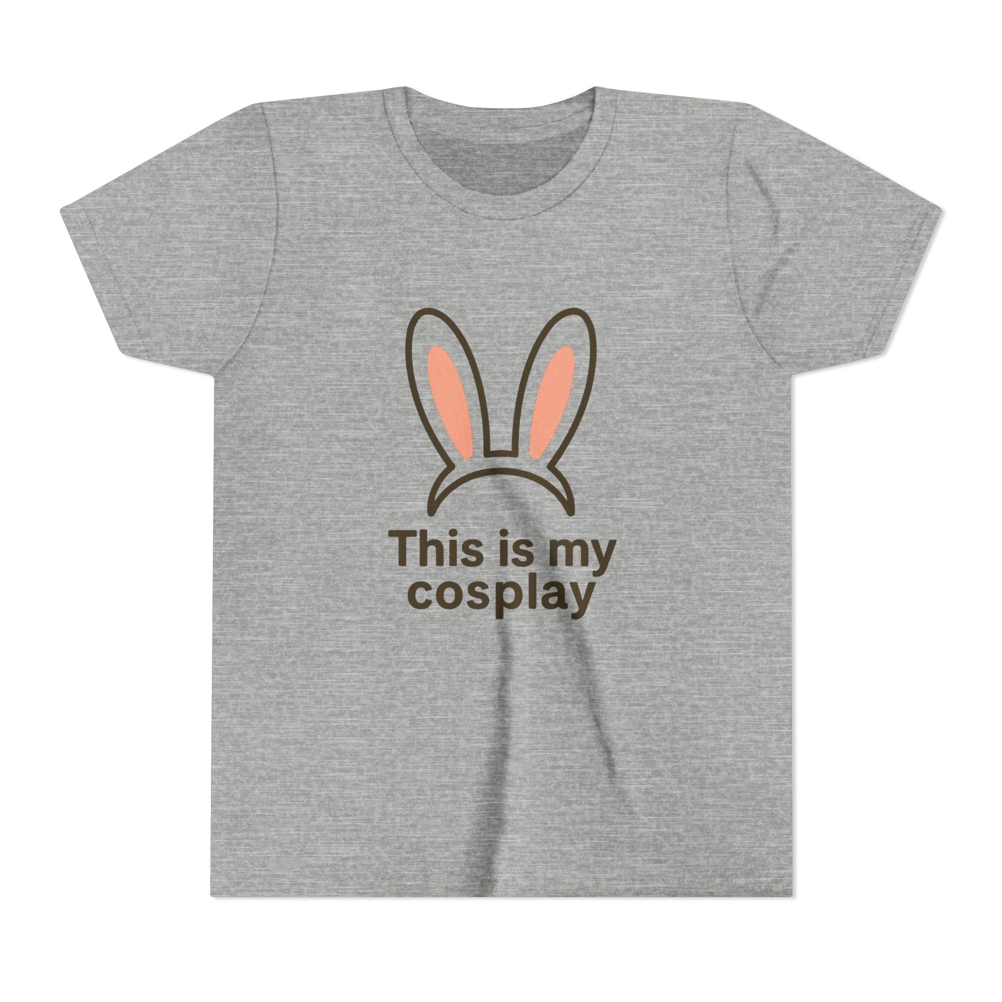 Youth Tee — "This is my cosplay" Bunny Ears Kids T‑Shirt