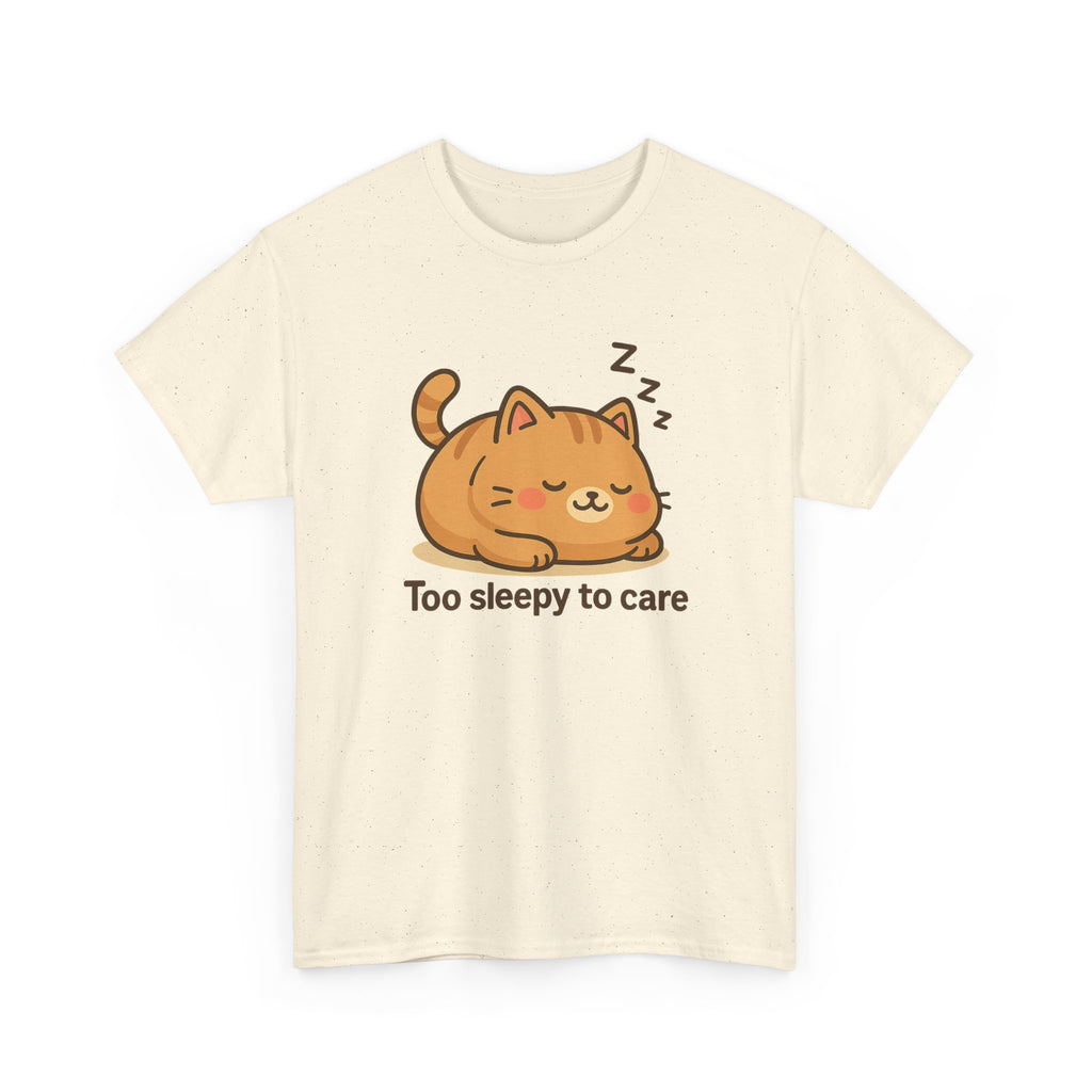 Too Sleepy to Care Cat T-Shirt - Adult