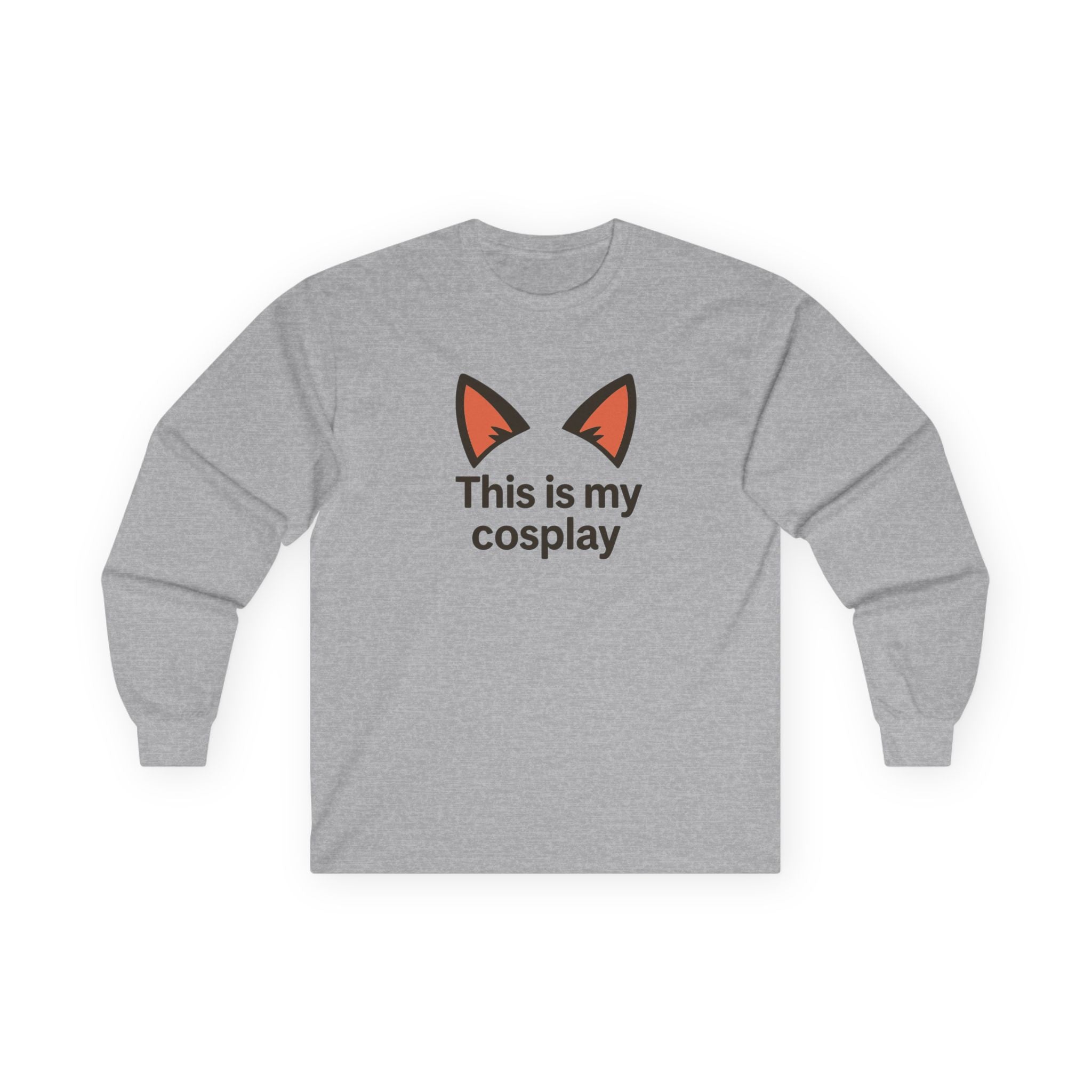 This Is My Cosplay Long Sleeve Tee — Cute Cat Ear Costume Shirt - Adult