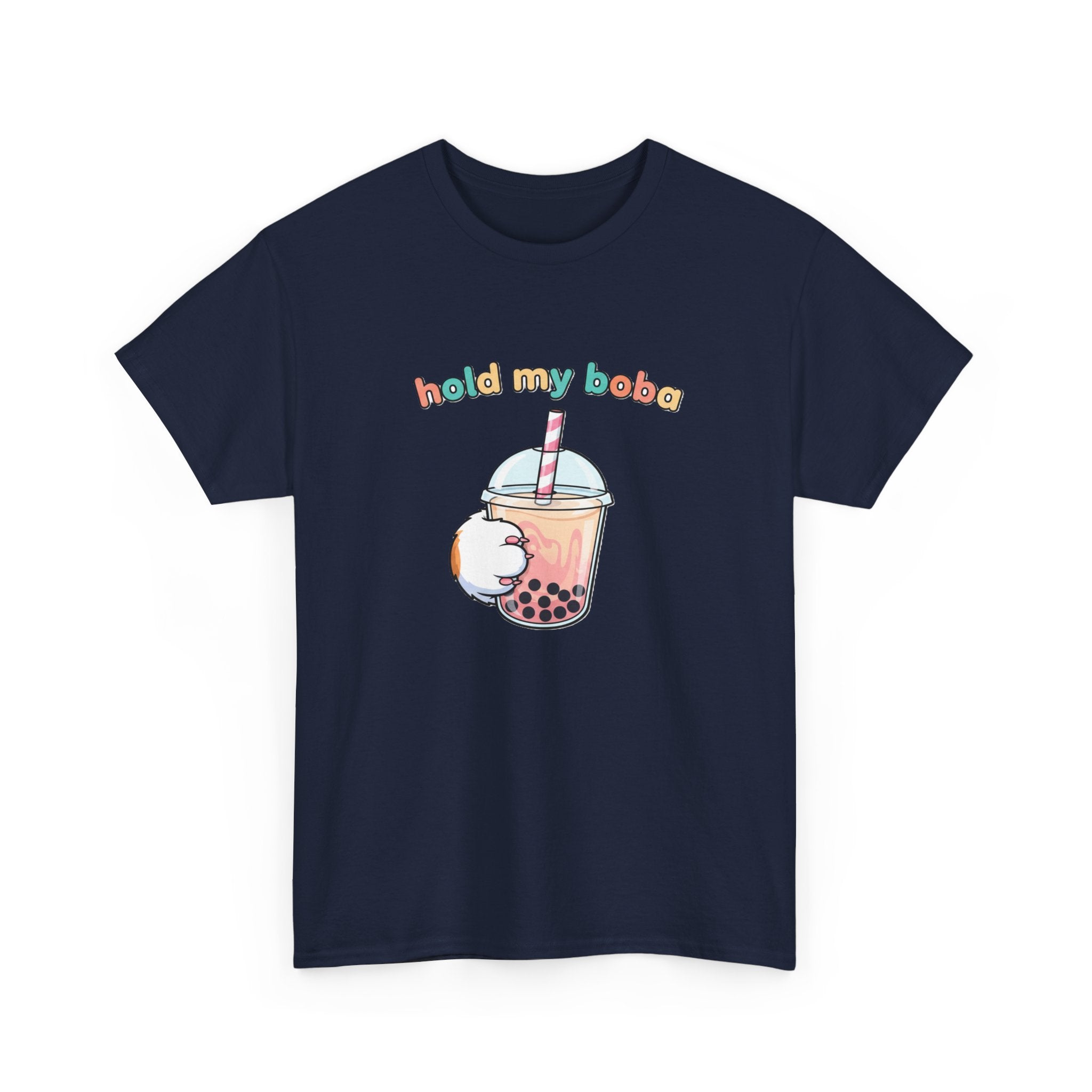 Hold My Boba T‑Shirt — Cute Bubble Tea Graphic Tee - Adult