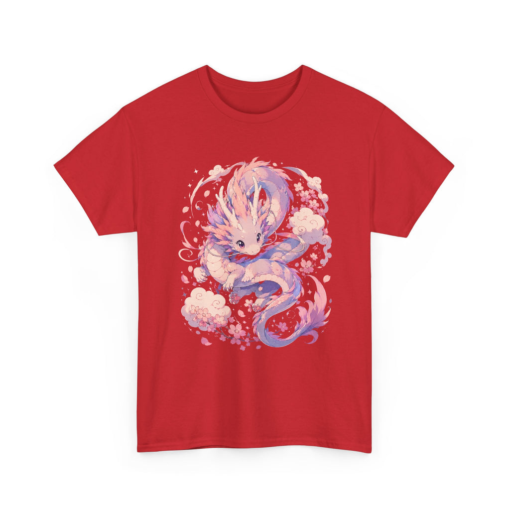 Dragon Fox Tee — Pastel Mythical Creature Graphic Shirt - Adult