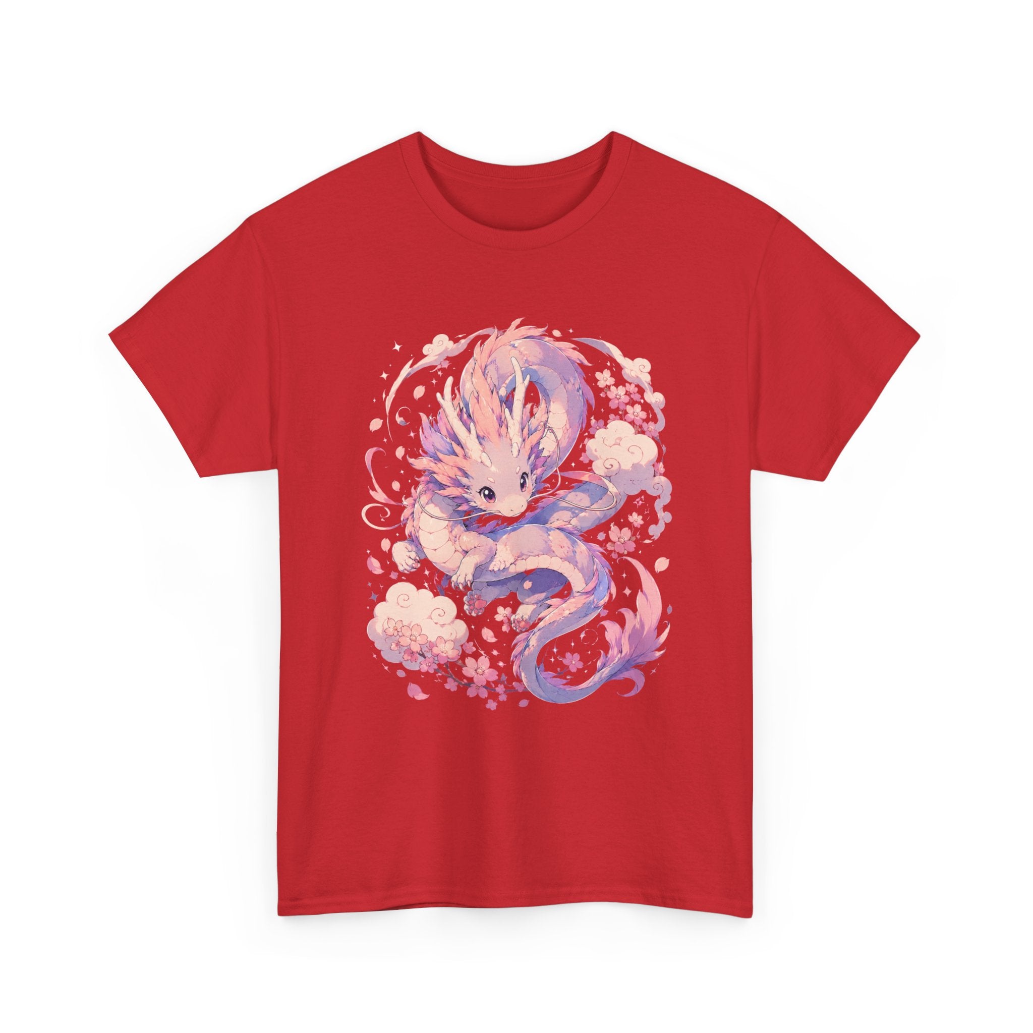 Dragon Fox Tee — Pastel Mythical Creature Graphic Shirt - Adult