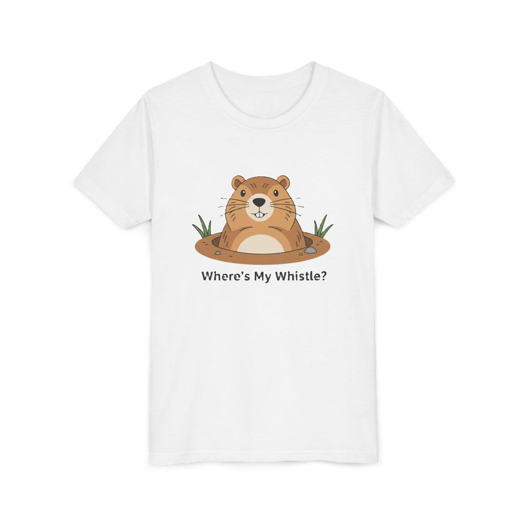 Groundhog Day Kid’s Tee — "Where's My Whistle?" Groundhog Graphic Youth T-Shirt