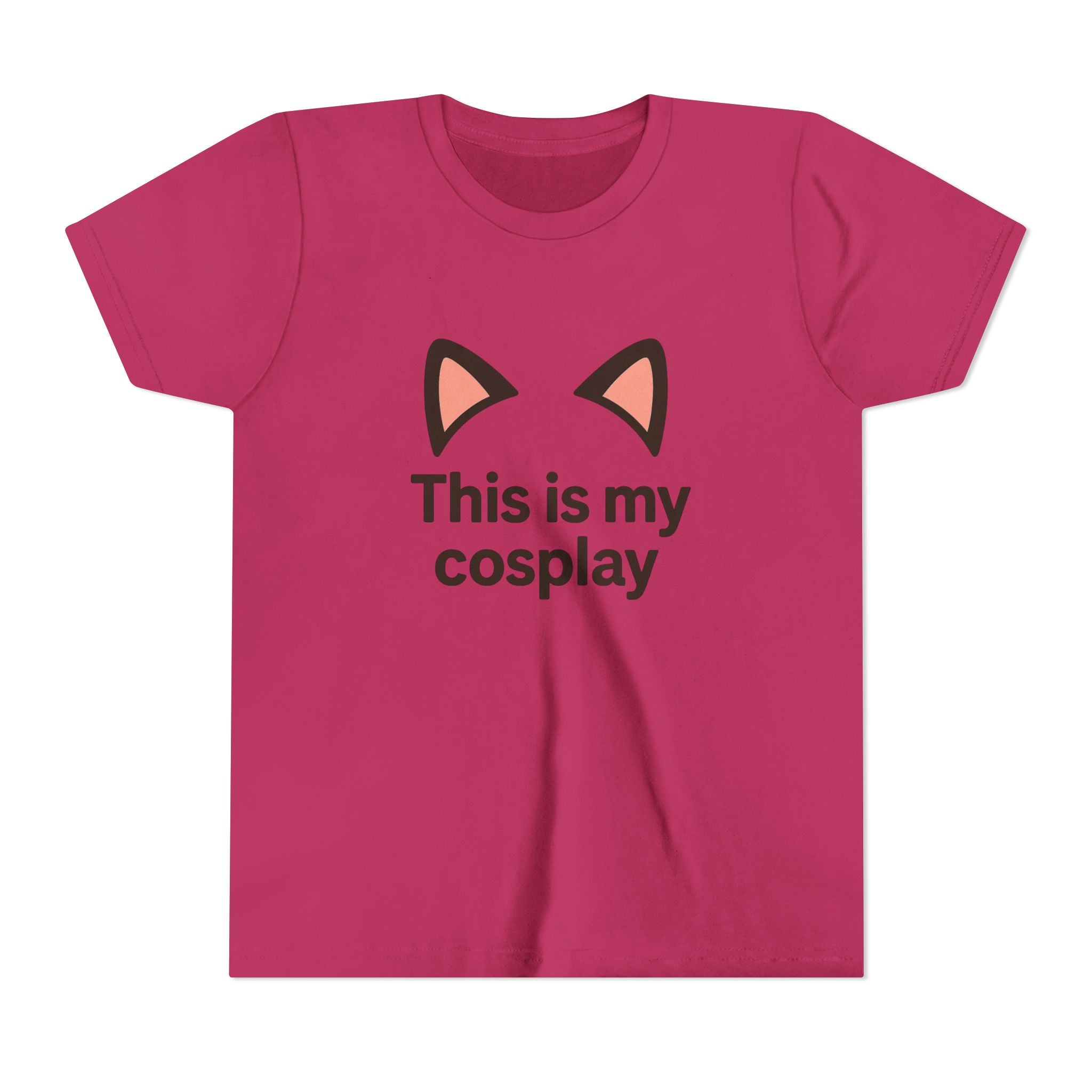 Youth Tee — "This Is My Cosplay" Cat Ear Graphic