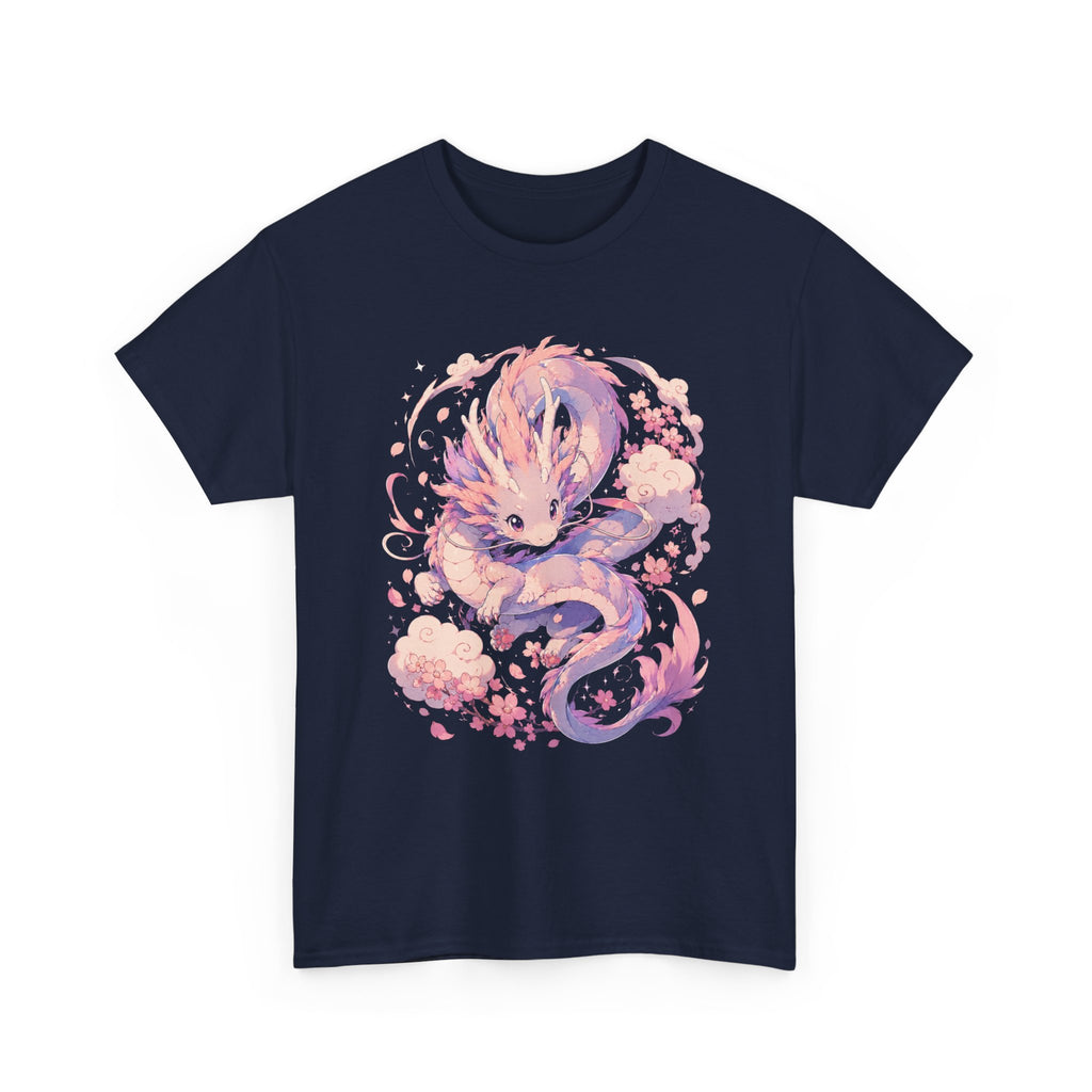 Dragon Fox Tee — Pastel Mythical Creature Graphic Shirt - Adult