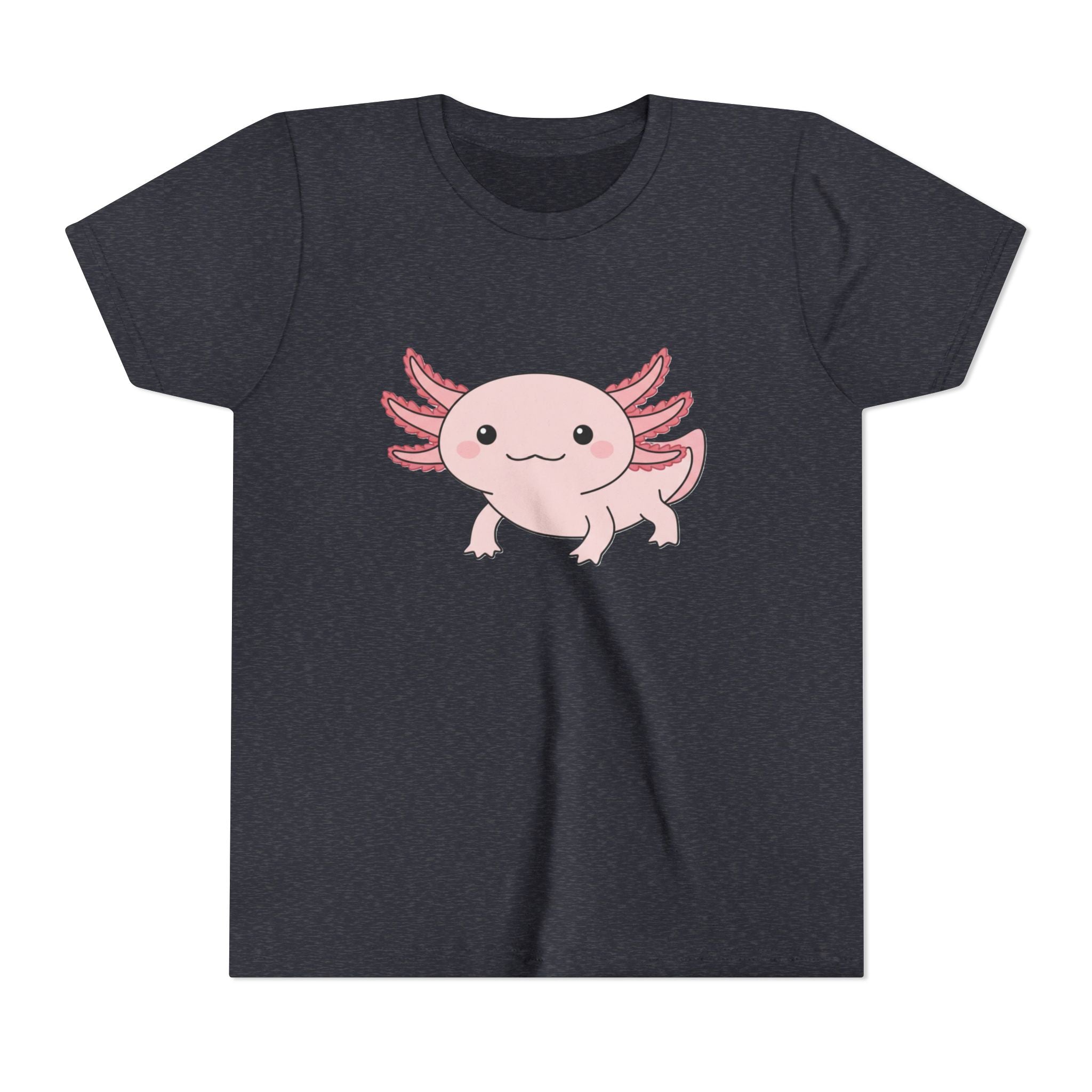 Axolotl Kids Tee – Cute Pink Axolotl Youth Short Sleeve Shirt