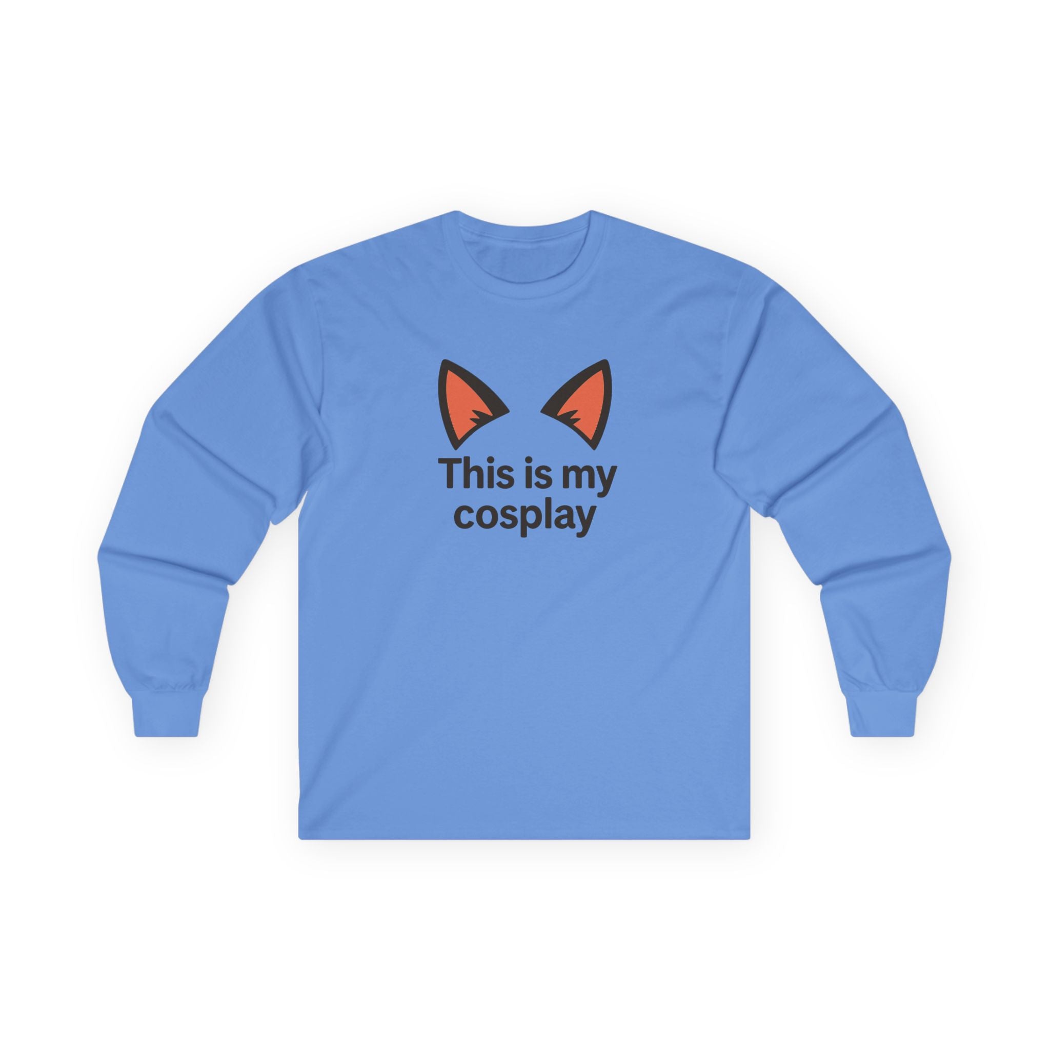This Is My Cosplay Long Sleeve Tee — Cute Cat Ear Costume Shirt - Adult