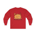 Too Sleepy to Care Cat Long Sleeve Tee - Adult
