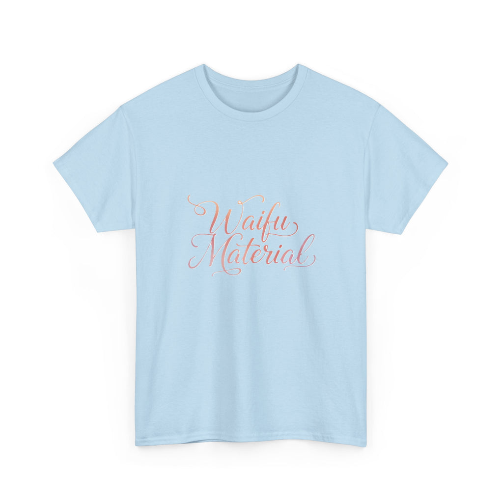 Waifu Material T-Shirt — Cute Pastel Script Anime Fan Tee - Adult