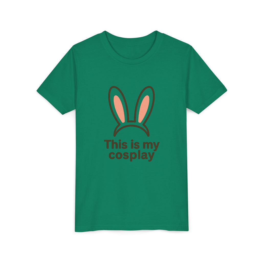 Youth Tee — "This is my cosplay" Bunny Ears Kids T‑Shirt