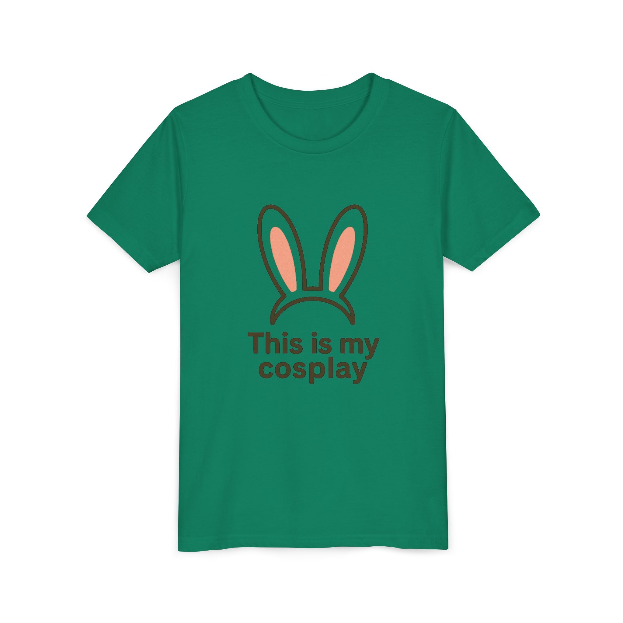 Youth Tee — "This is my cosplay" Bunny Ears Kids T‑Shirt