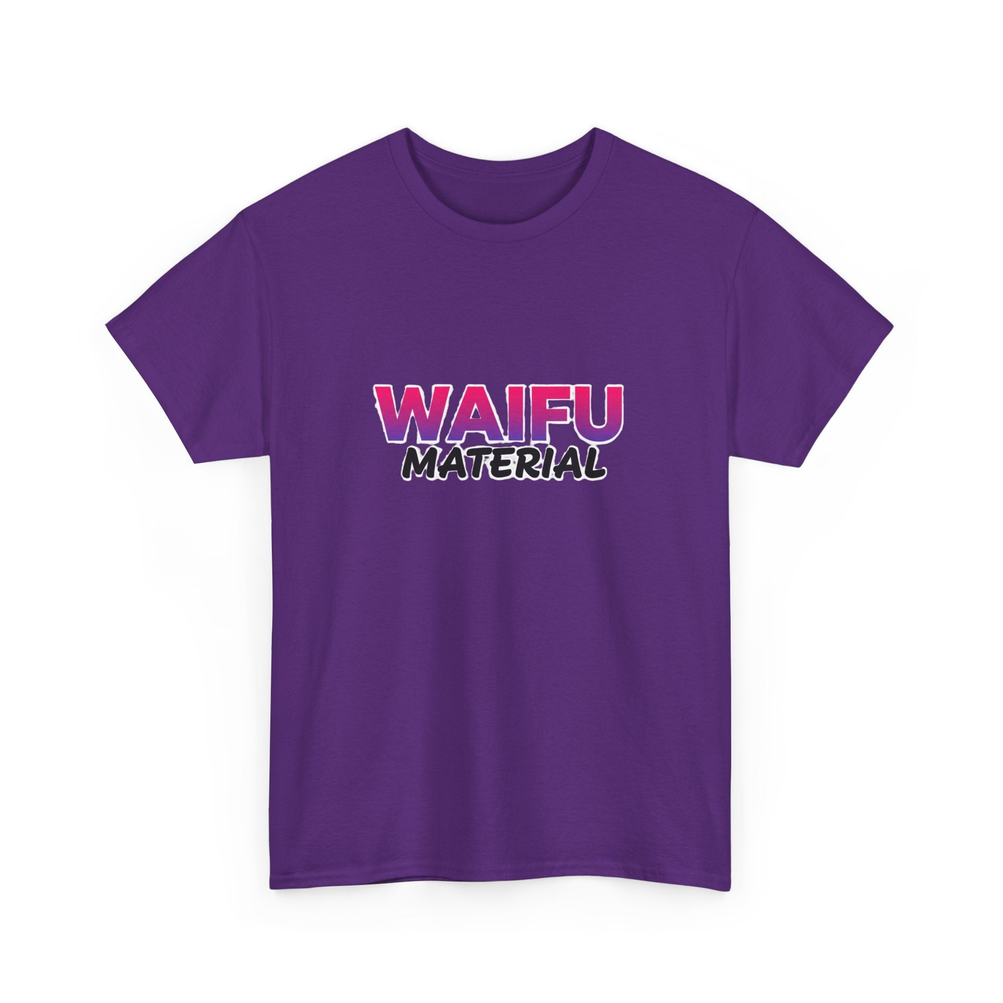 Waifu Material T-Shirt — Cute Anime Text Tee for Otaku Fans - Adult