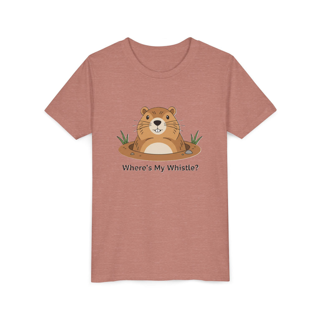 Groundhog Day Kid’s Tee — "Where's My Whistle?" Groundhog Graphic Youth T-Shirt