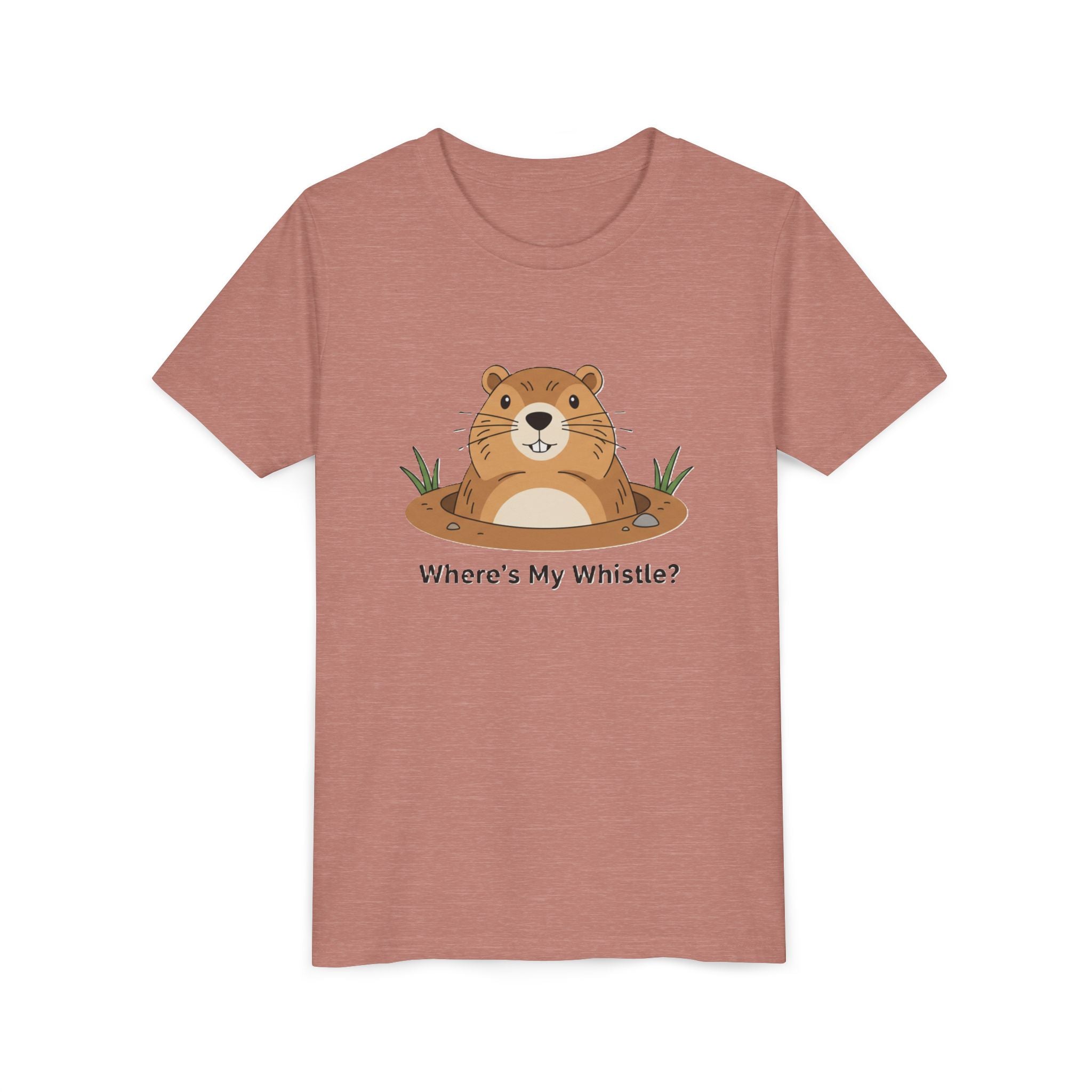 Groundhog Day Kid’s Tee — "Where's My Whistle?" Groundhog Graphic Youth T-Shirt